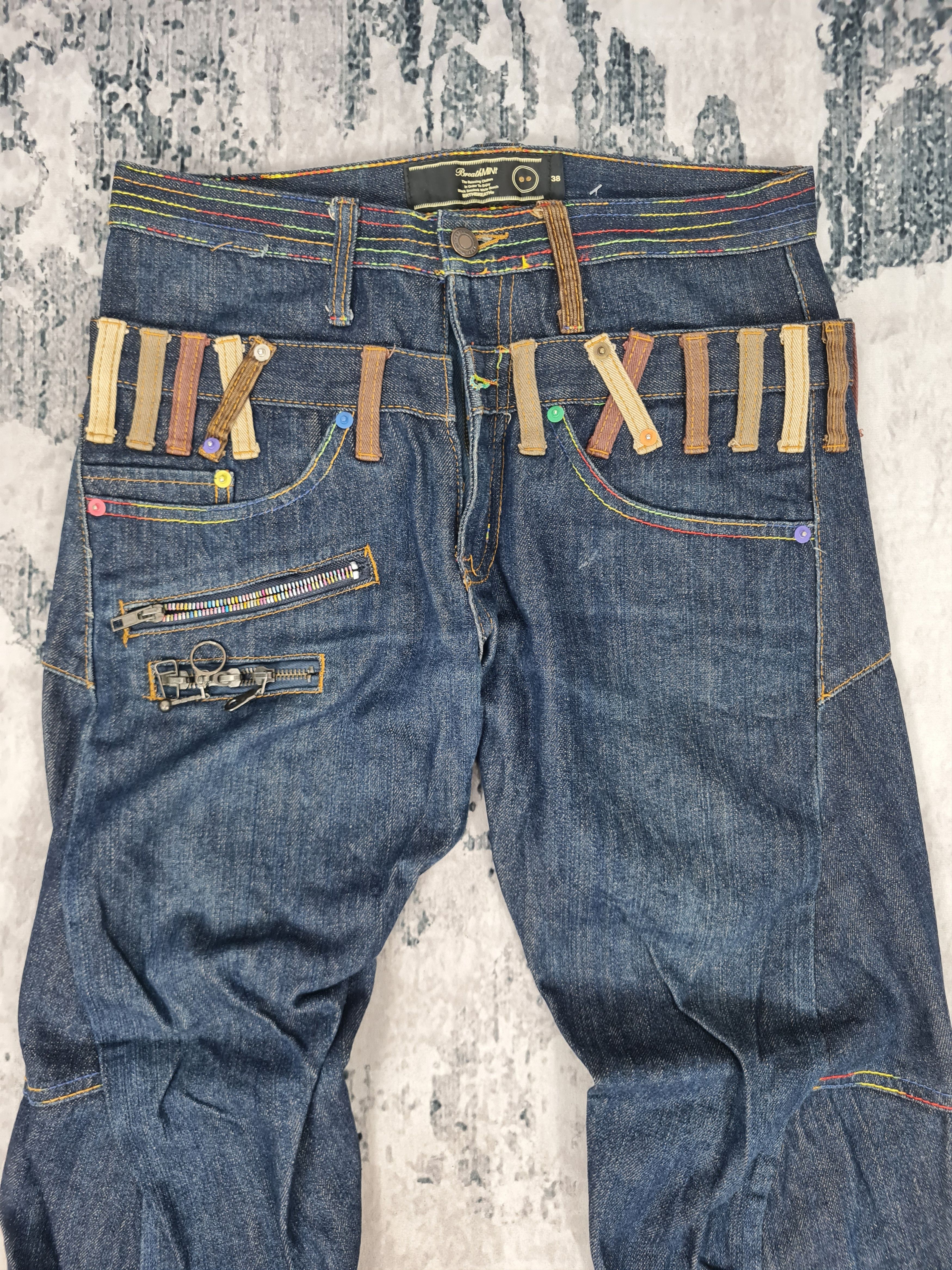 Japanese Brand BREATHMINT Double Waist Engineer Jeans Size 30x31 JB0155 Size US 30 / EU 46 - 4 Thumbnail
