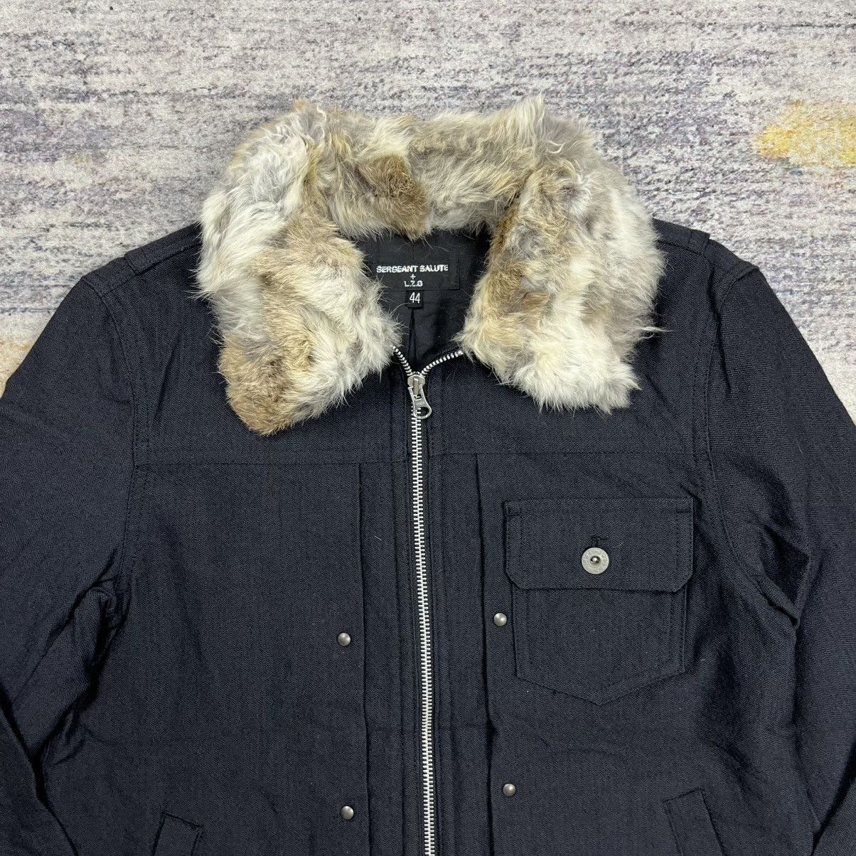 Le Grande Bleu (L.G.B.) Sergeant salute + L.z.g trucker fur collar jacket vkei style Size US S / EU 44-46 / 1 - 3 Thumbnail