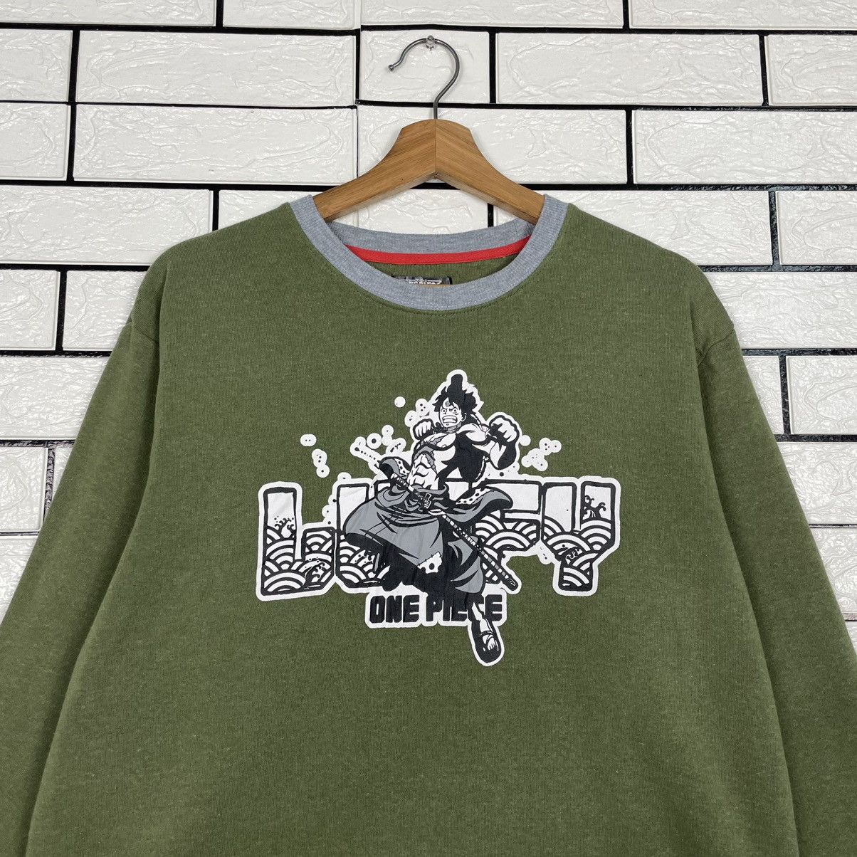 Japanese Brand One Piece Big Print Sweatshirt Size US L / EU 52-54 / 3 - 2 Thumbnail