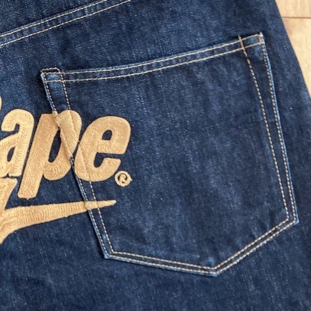 Bape BAPE STA embroidered denim shorts a bathing ape star ★size L Size US 34 / EU 50 - 5 Thumbnail