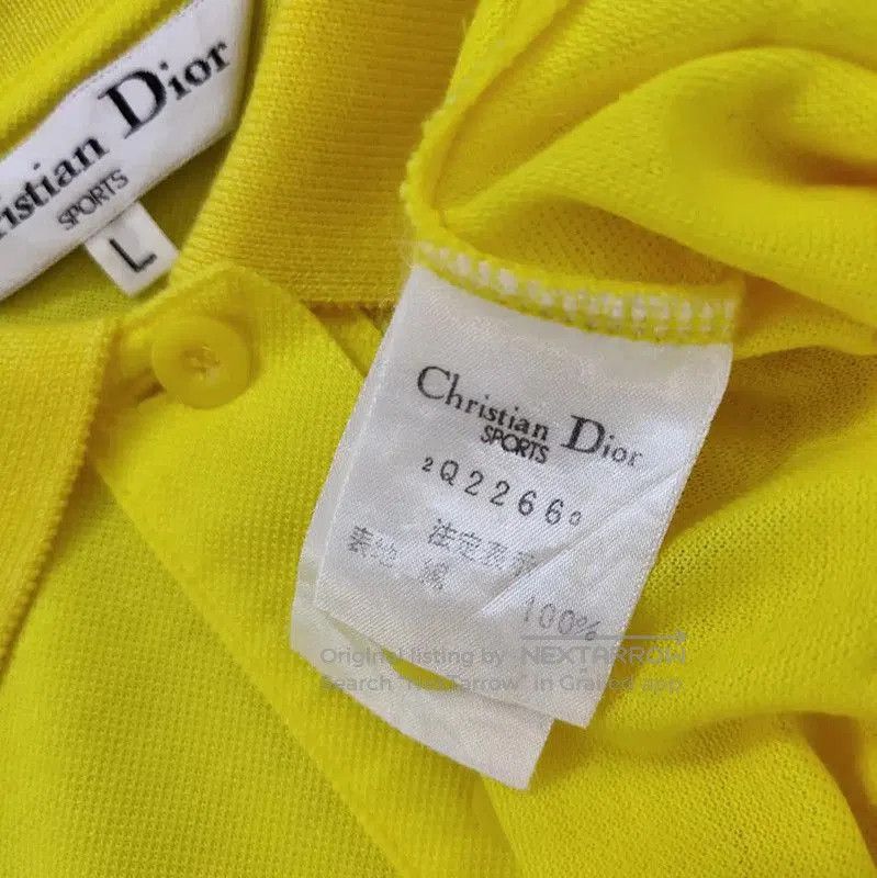 Dior Dior Lemon Yellow Women's Summer Polo Shirt . Size L / US 10 / IT 46 - 5 Thumbnail