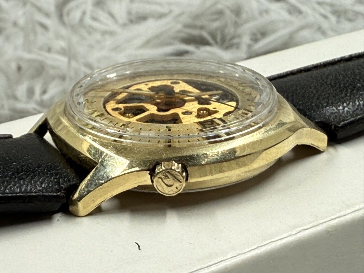 Bulova Vintage BULOVA Accutron Skeleton Turning Folk Quartz Watch. Size ONE SIZE - 12 Thumbnail