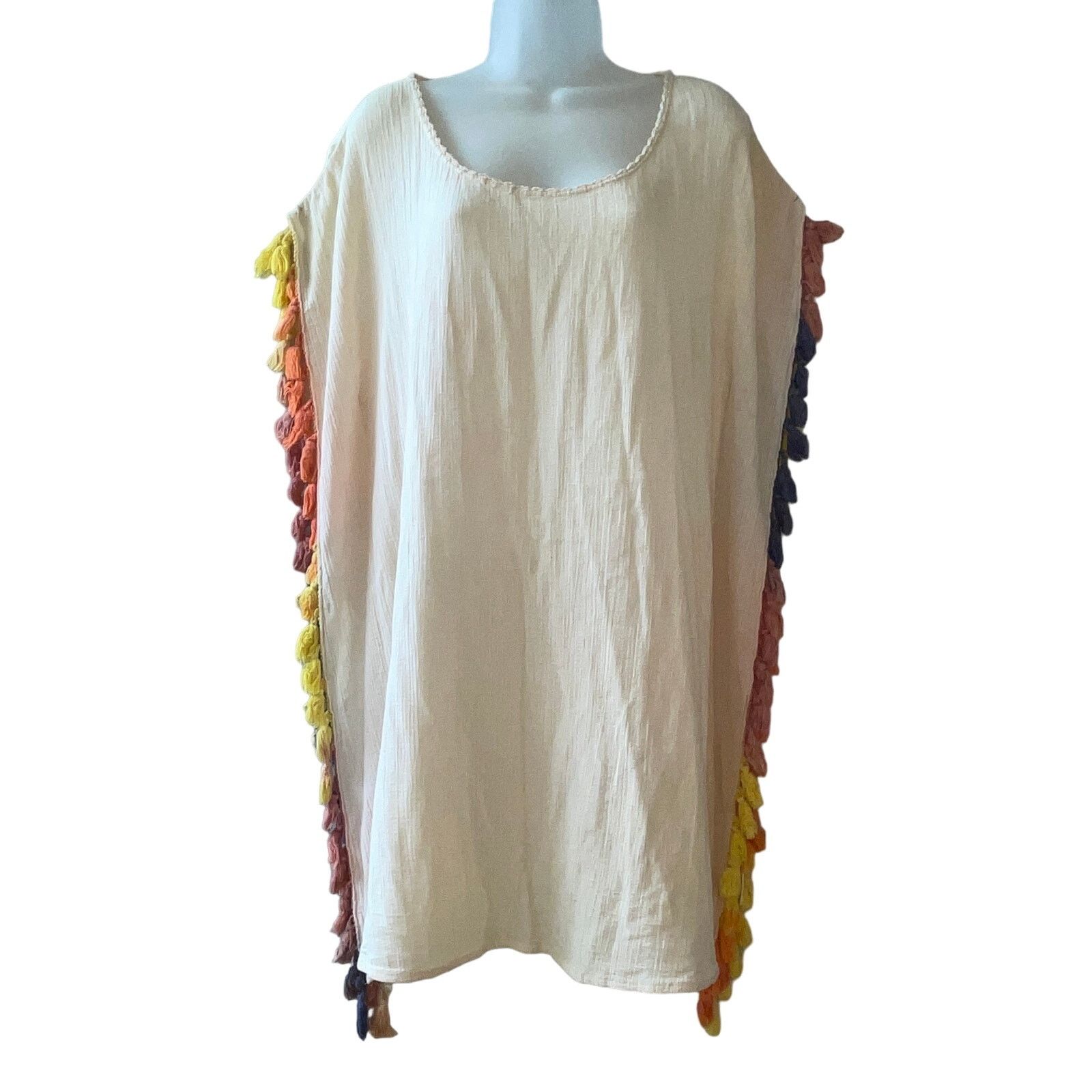 Other Roberta Freymann Tasseled Boho Beach Cover-Up Size Med Size M / US 6-8 / IT 42-44 - 1 Thumbnail