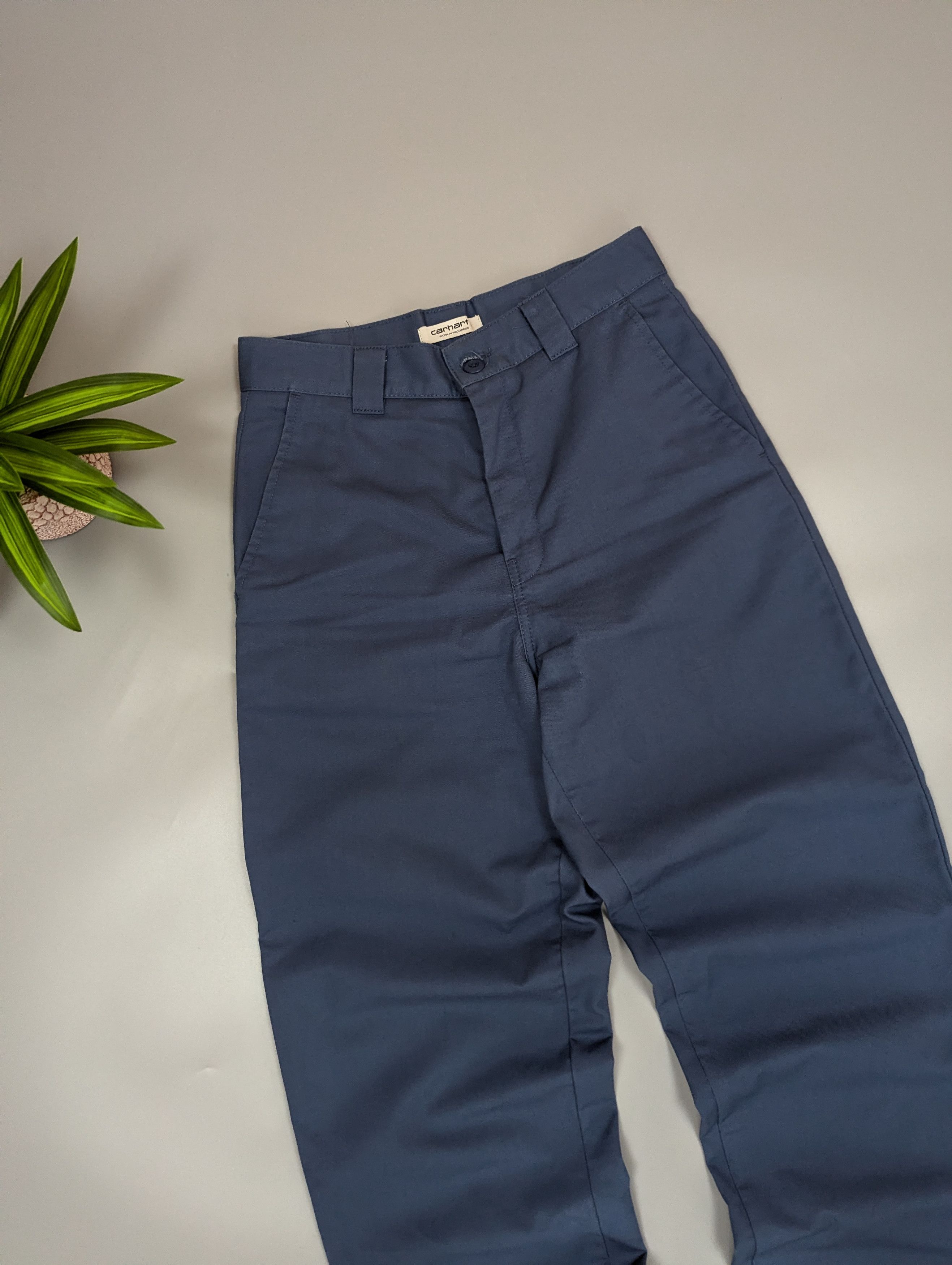 Carhartt Wip Carhartt WIP Master Pant Blue Work Pants Straight Fit Mens Size US 27 - 14 Thumbnail
