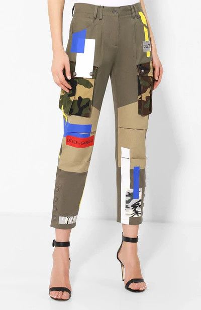 Dolce & Gabbana o1y0925 Cargo Pant in Multicolor Size 28" / US 6 / IT 42 - 2 Thumbnail