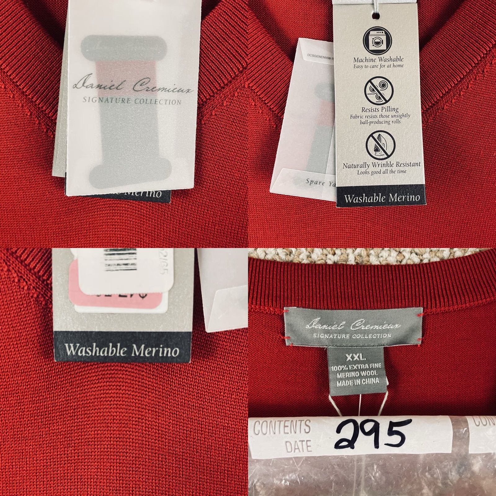 Cremieux Daniel Cremieux Sweater Vest Men’s 2XL 100% Merino Washable Wool Golf NWT 295 Size US XXL / EU 58 / 5 - 8 Thumbnail
