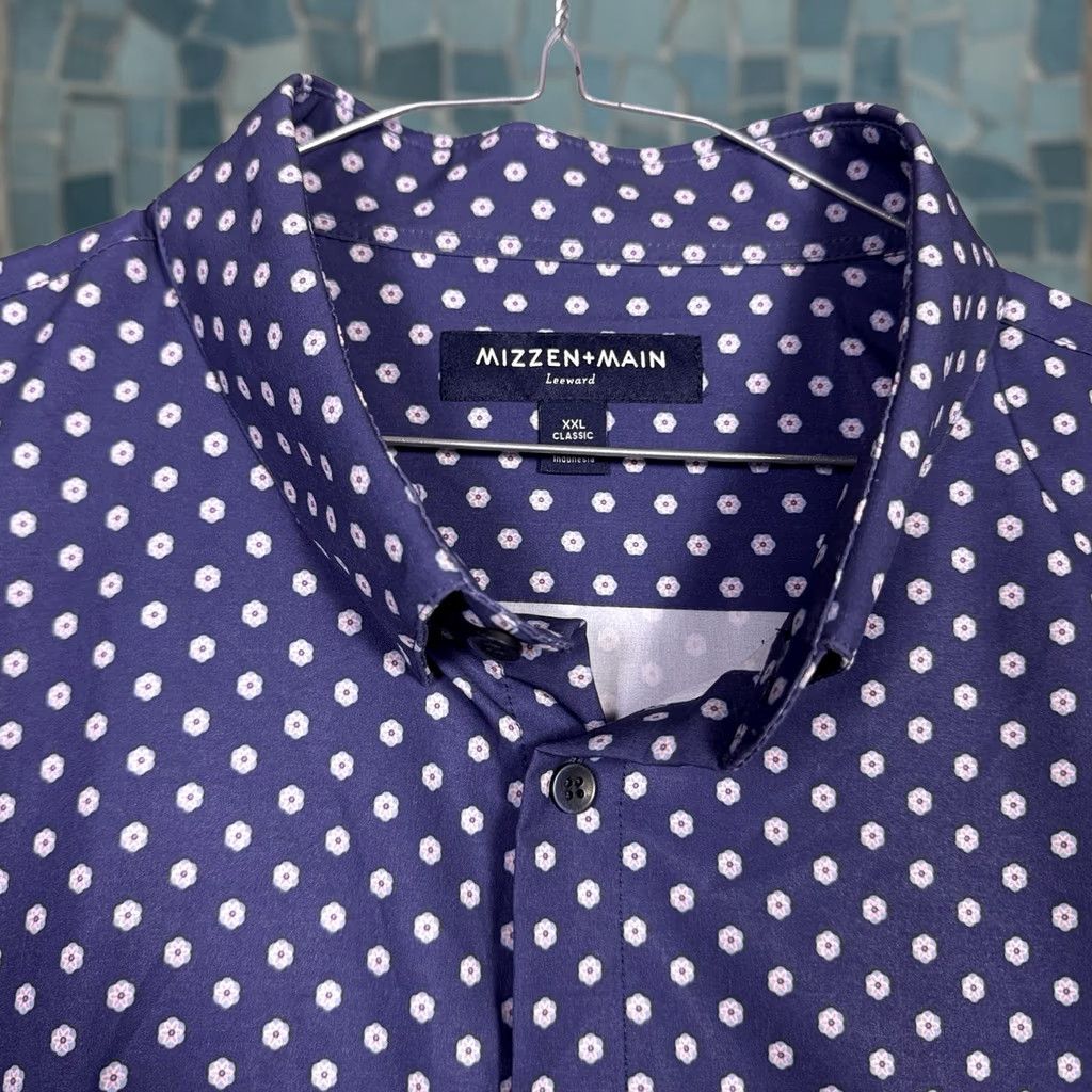 Mizzen+Main Mizzen + Main Leeward Shirt Mens XXL 2XL Classic Floral Polka Dot Geometric Size US XXL / EU 58 / 5 - 1 Thumbnail