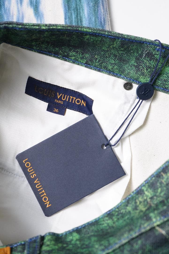 Louis Vuitton LOUIS VUITTON 22SS Virgil "Amen Break" Landscape Denim Pants Size US 38 / EU 54 - 9 Thumbnail