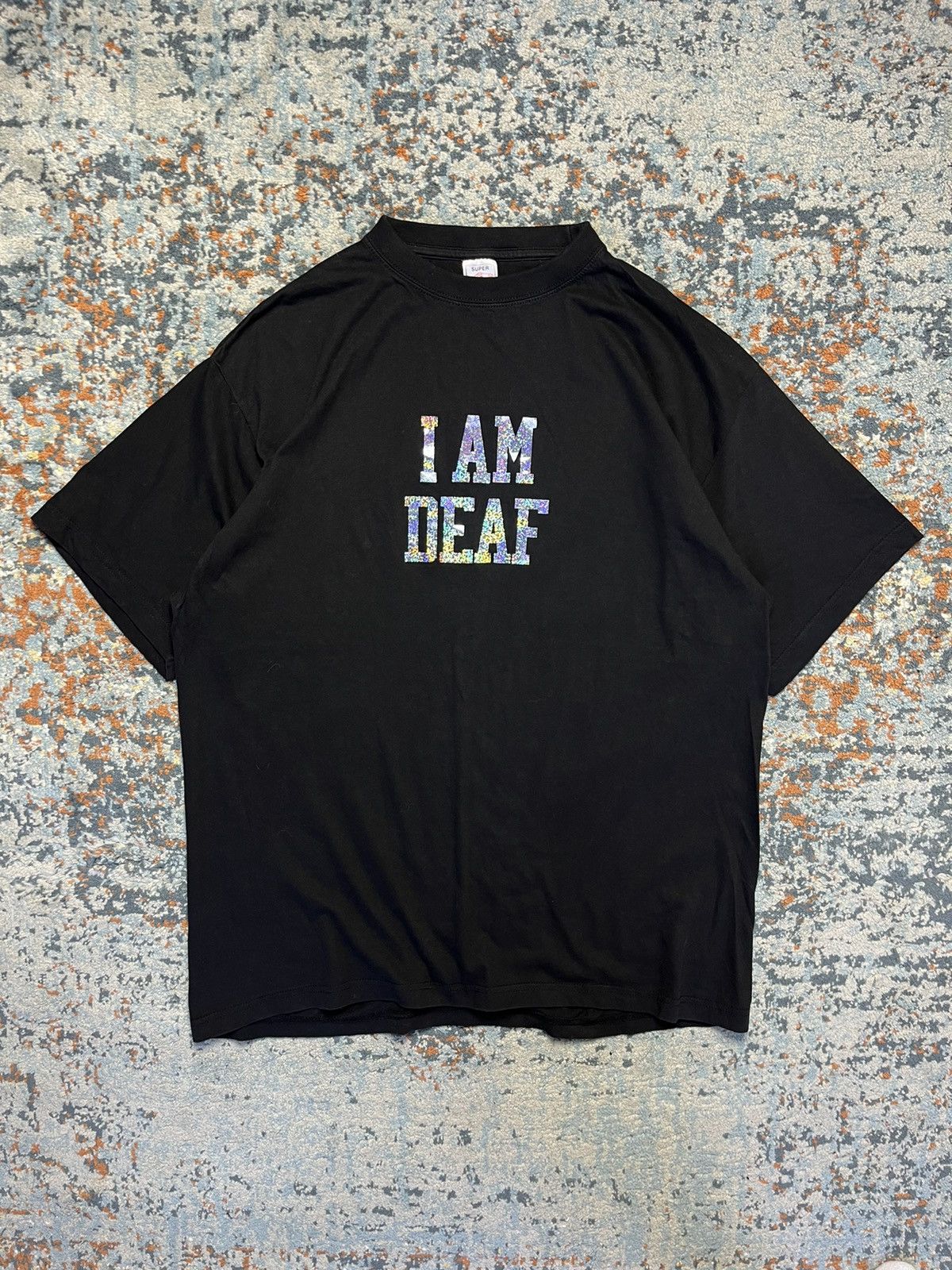 Other × Vintage Vintage 00s I am deaf glitter holographic print tee Size US XL / EU 56 / 4 - 1 Thumbnail