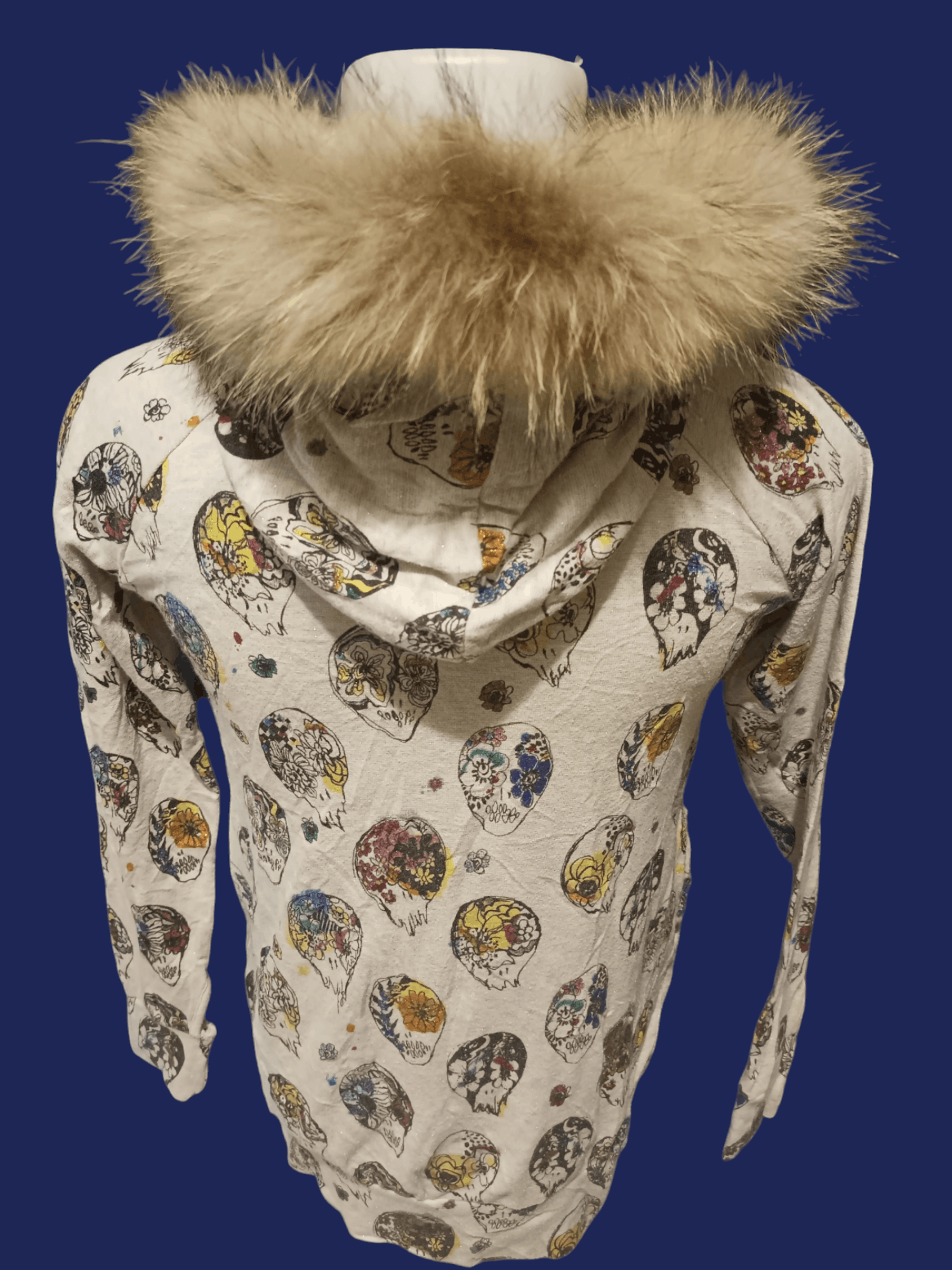 If Six Was Nine × Japanese Brand × Le Grande Bleu (L.G.B.) SCOLAR Skulls Fur Hoodie Size US M / EU 48-50 / 2 - 18 Thumbnail
