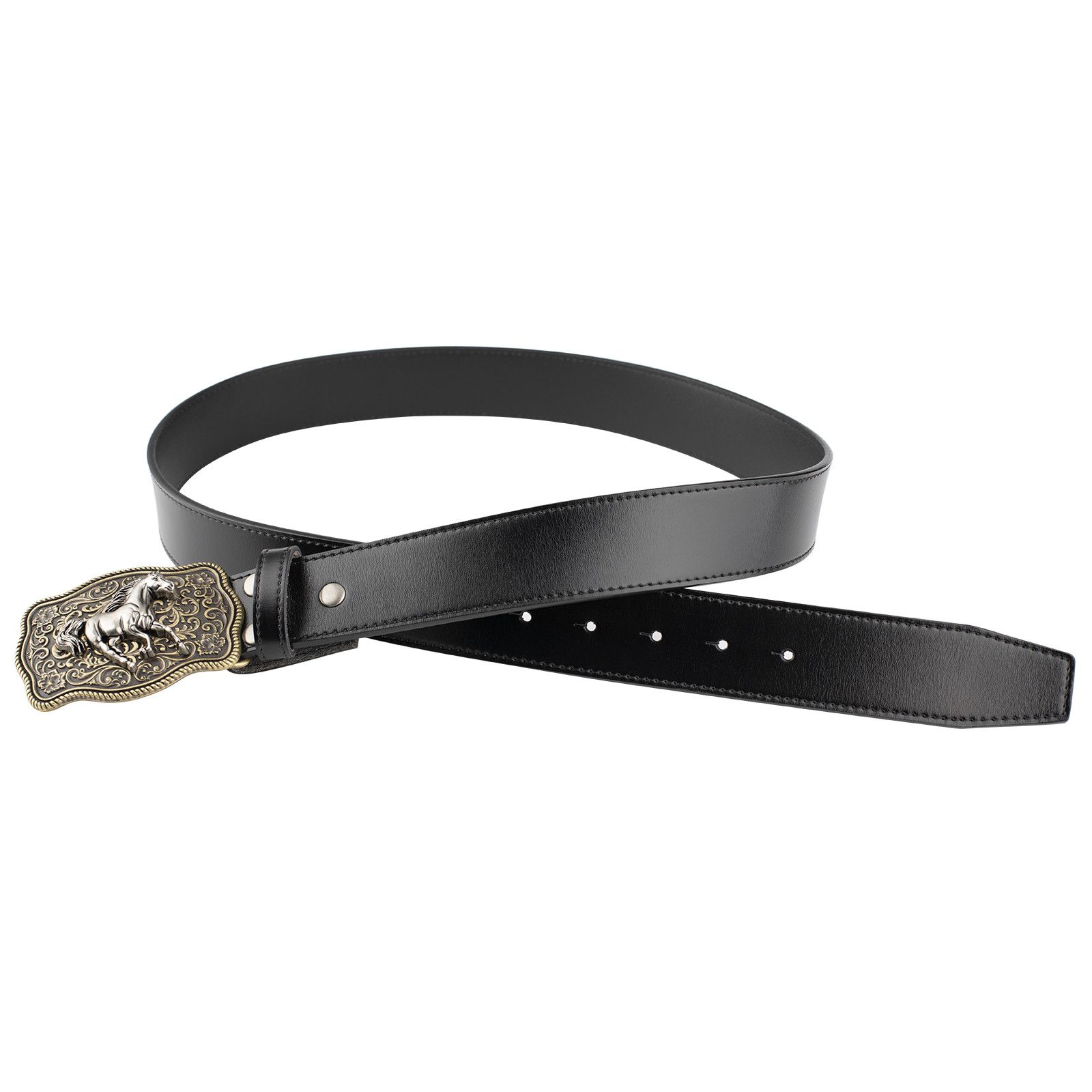 Designer Modern Vintage Belt Riveted Belts Menswear Accessories Size ONE SIZE - 2 Thumbnail