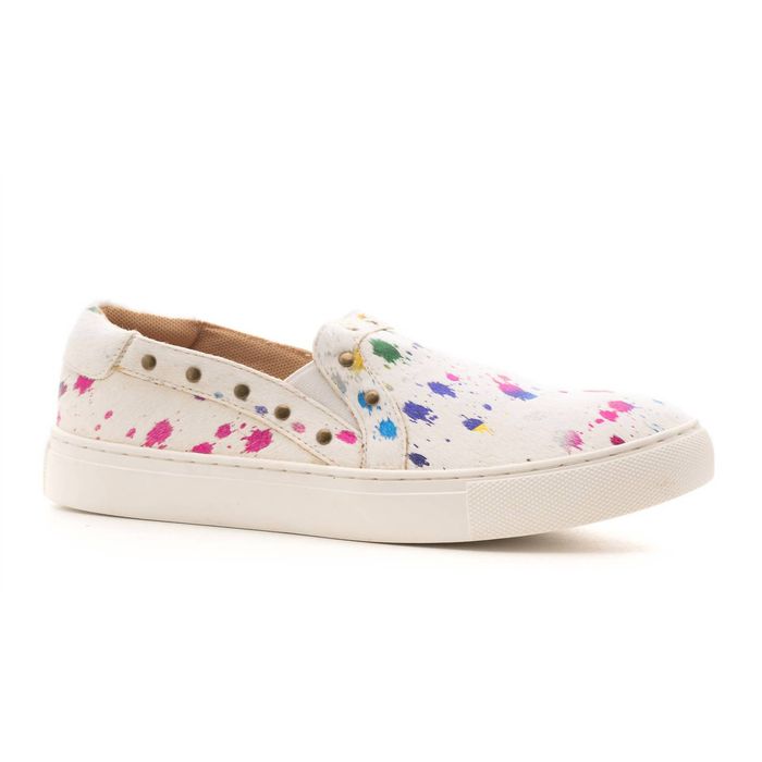 Designer CORKYS FOOTWEAR Pine Top Rainbow Slip On Sneaker In White