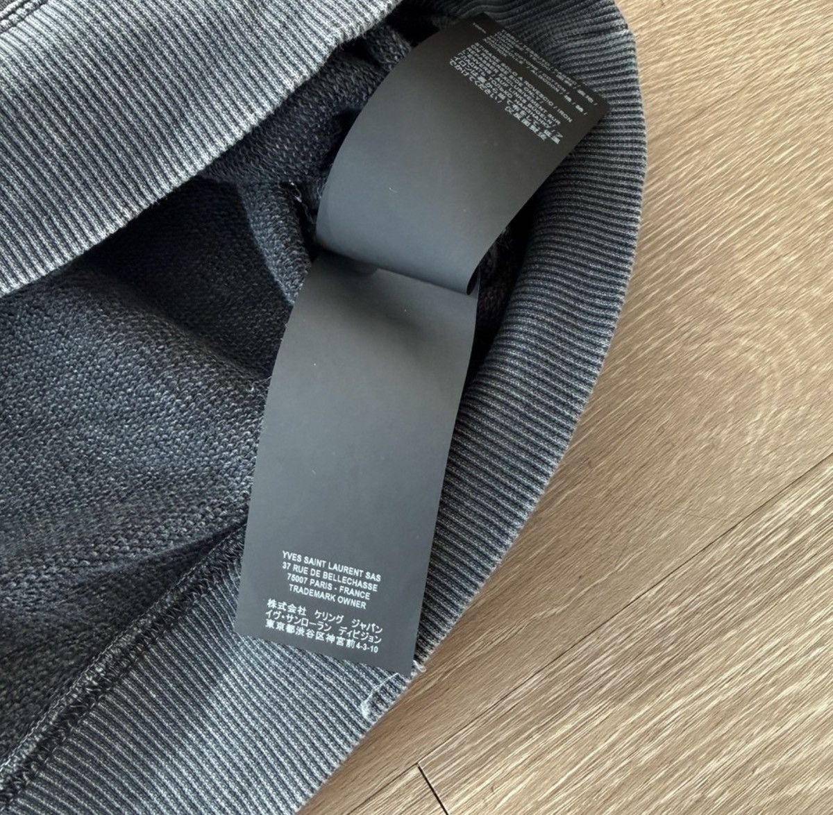 Saint Laurent Paris Saint Laurent Black and Grey Zebra Sweatshirt Size US M / EU 48-50 / 2 - 5 Thumbnail