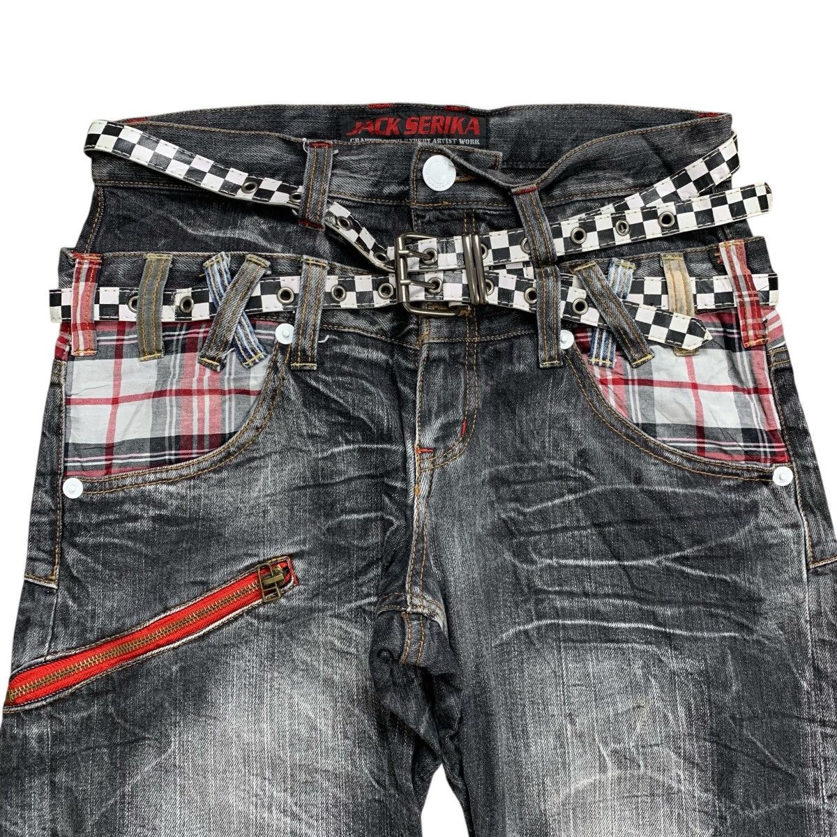 If Six Was Nine × Japanese Brand × Le Grande Bleu (L.G.B.) Lgb Style 2000’s Jack Serika Double Waist Jorts Denim Pants Size US 29 - 4 Thumbnail