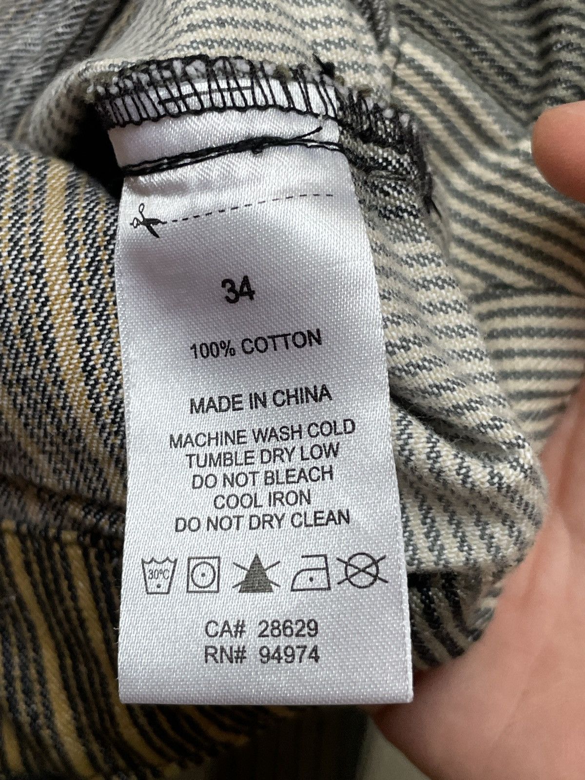Stussy Stussy striped cargo work pants Size US 34 / EU 50 - 11 Thumbnail