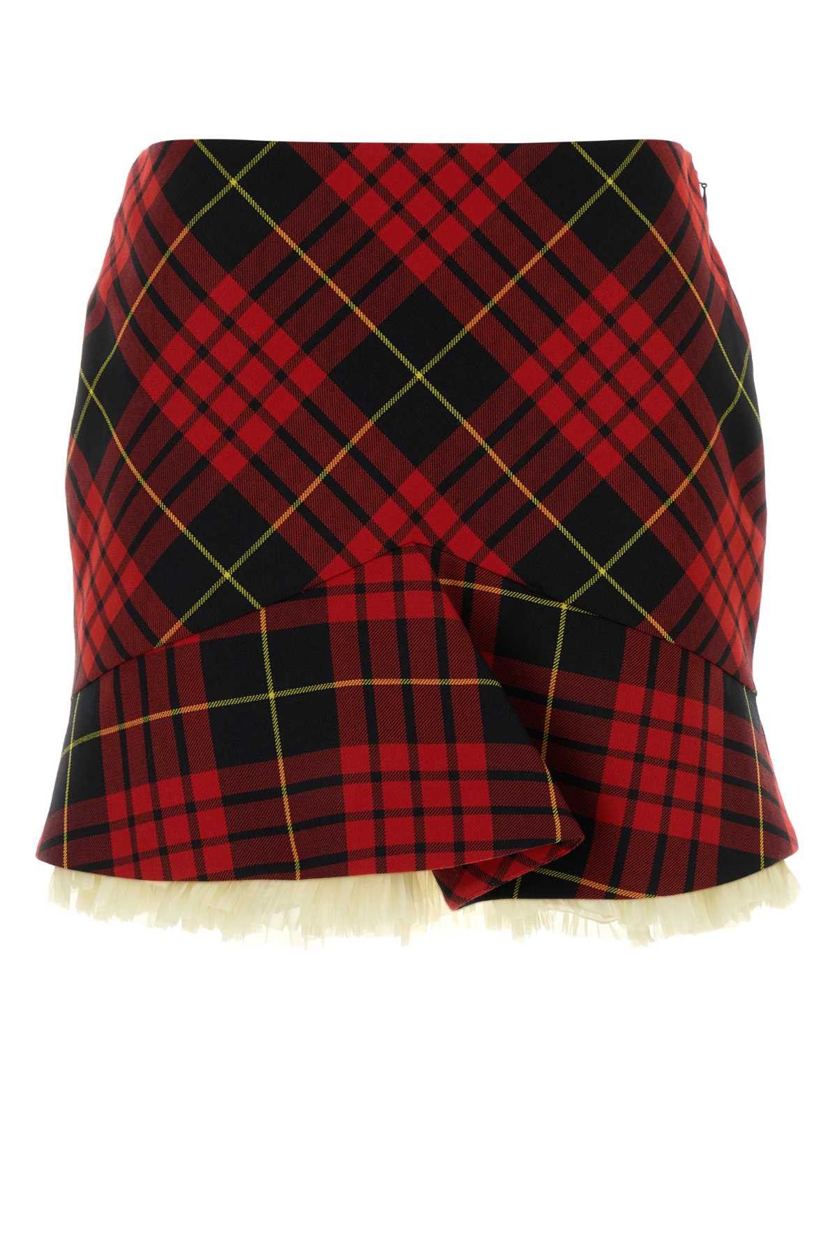 Alexander McQueen Embroidered Polyester Blend Mini Skirt Size 28" / US 6 / IT 42 - 1 Thumbnail