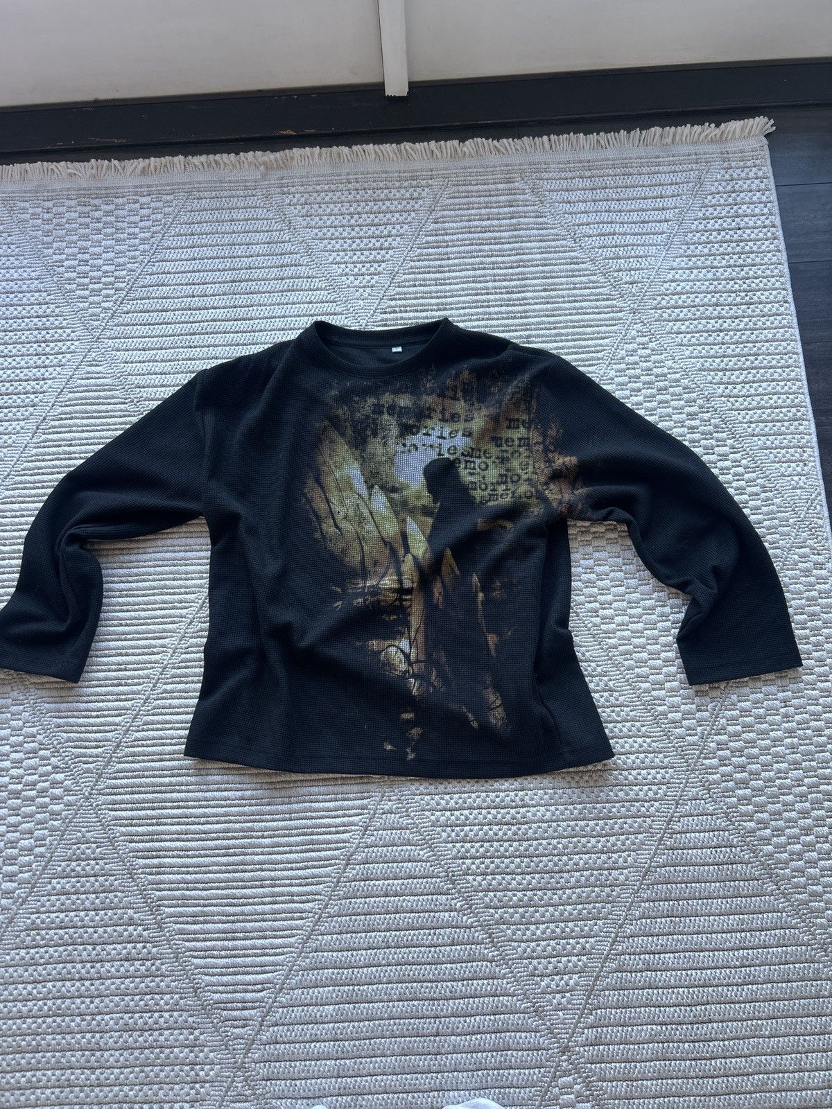 Other Crazy holographic knit, religious or something, sick sweater Size US L / EU 52-54 / 3 - 1 Thumbnail
