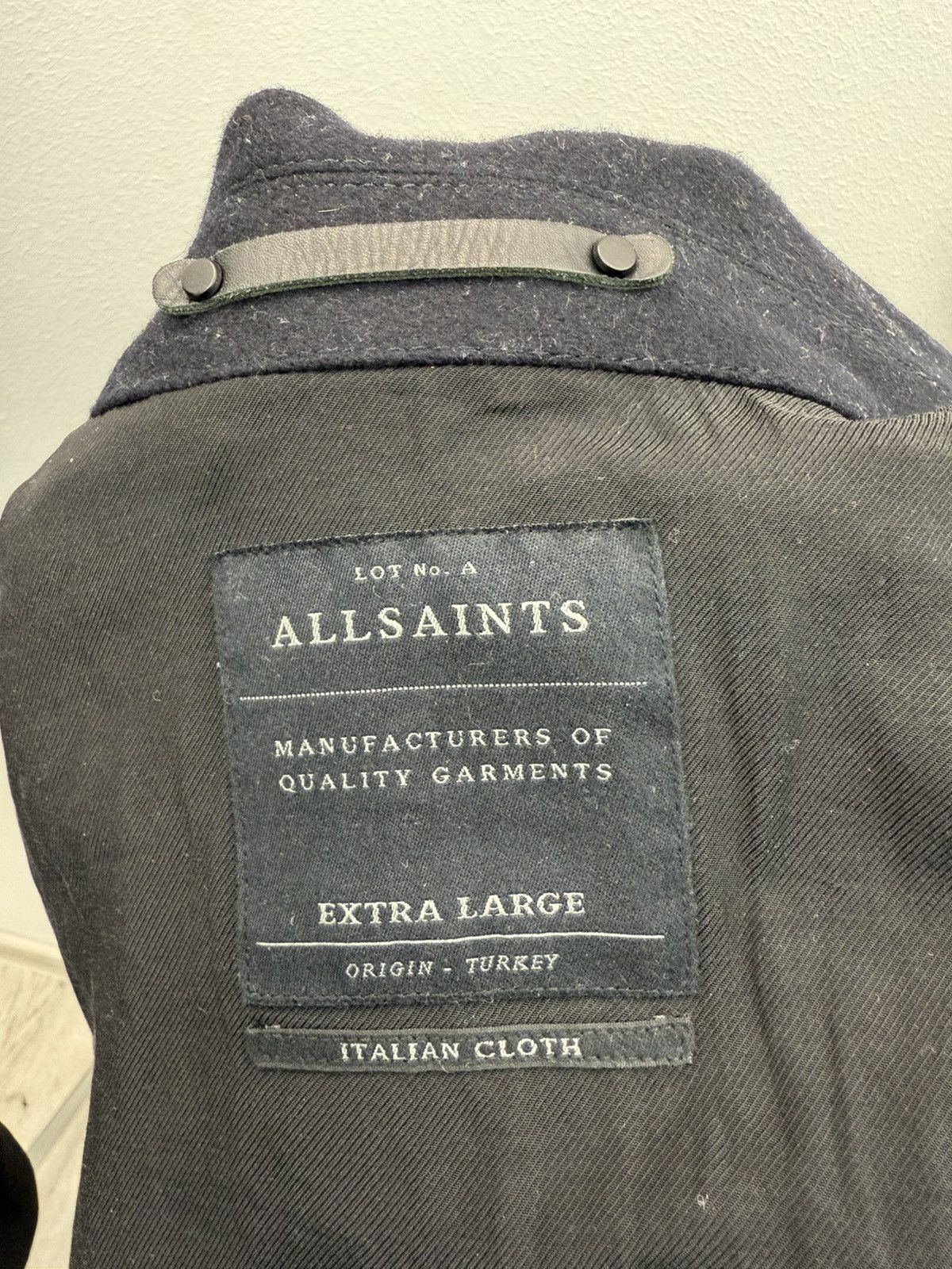 Allsaints Allsaints Dixton Wool Leather Jacket Size US XL / EU 56 / 4 - 4 Thumbnail