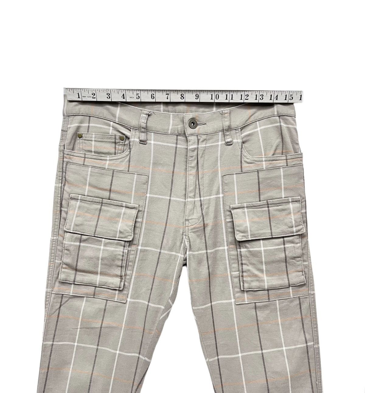 PPFM 💥DOPE🔥PPFM Punk Tartan Plaid Stretch Skinny Bush Pants Size US 29 - 9 Thumbnail