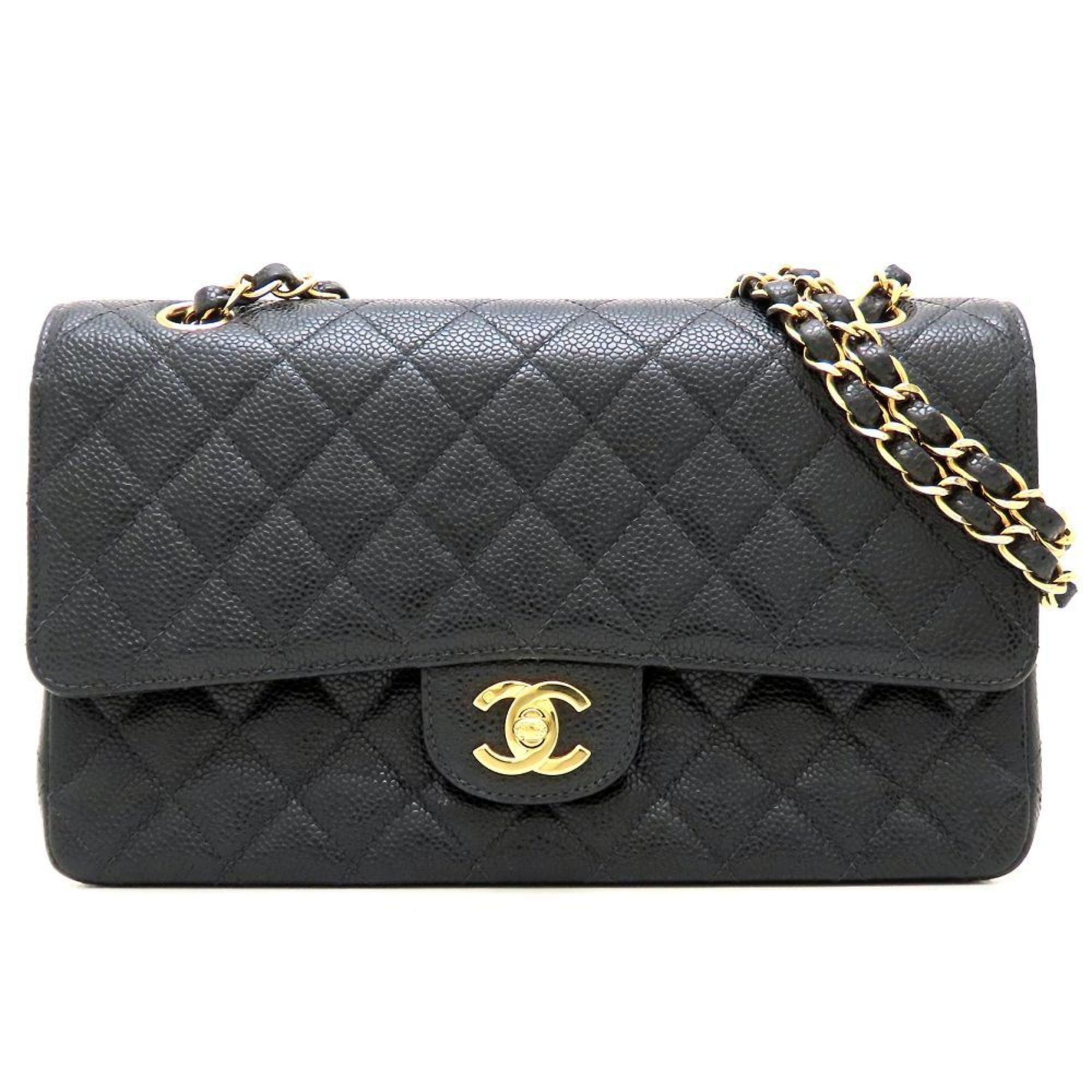 Chanel CHANEL Matelasse 25 Chain Shoulder Bag A01112 in Caviar Leather, Black, Women's, 353102 Size ONE SIZE - 1 Thumbnail