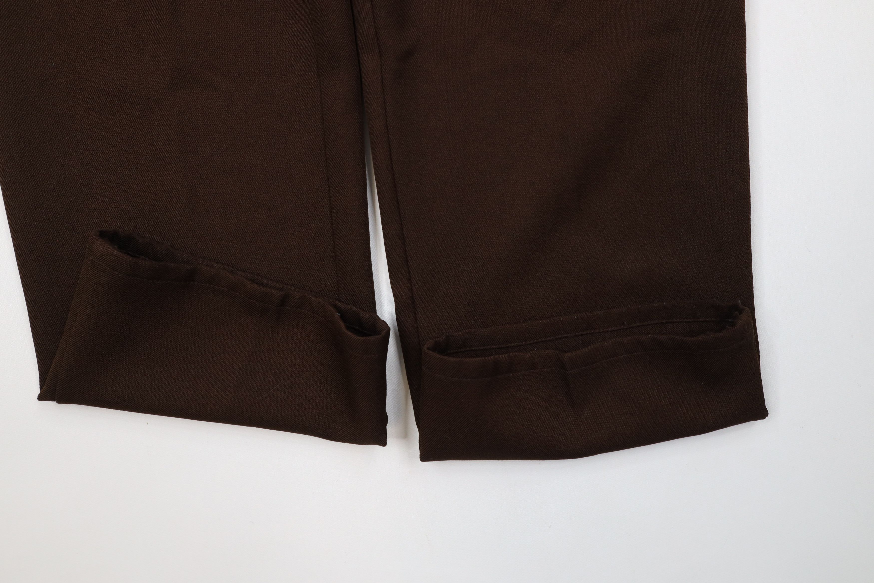 Vintage Vintage 90s Streetwear Wide Leg Knit Chino Pants Brown Size US 38 / EU 54 - 5 Thumbnail