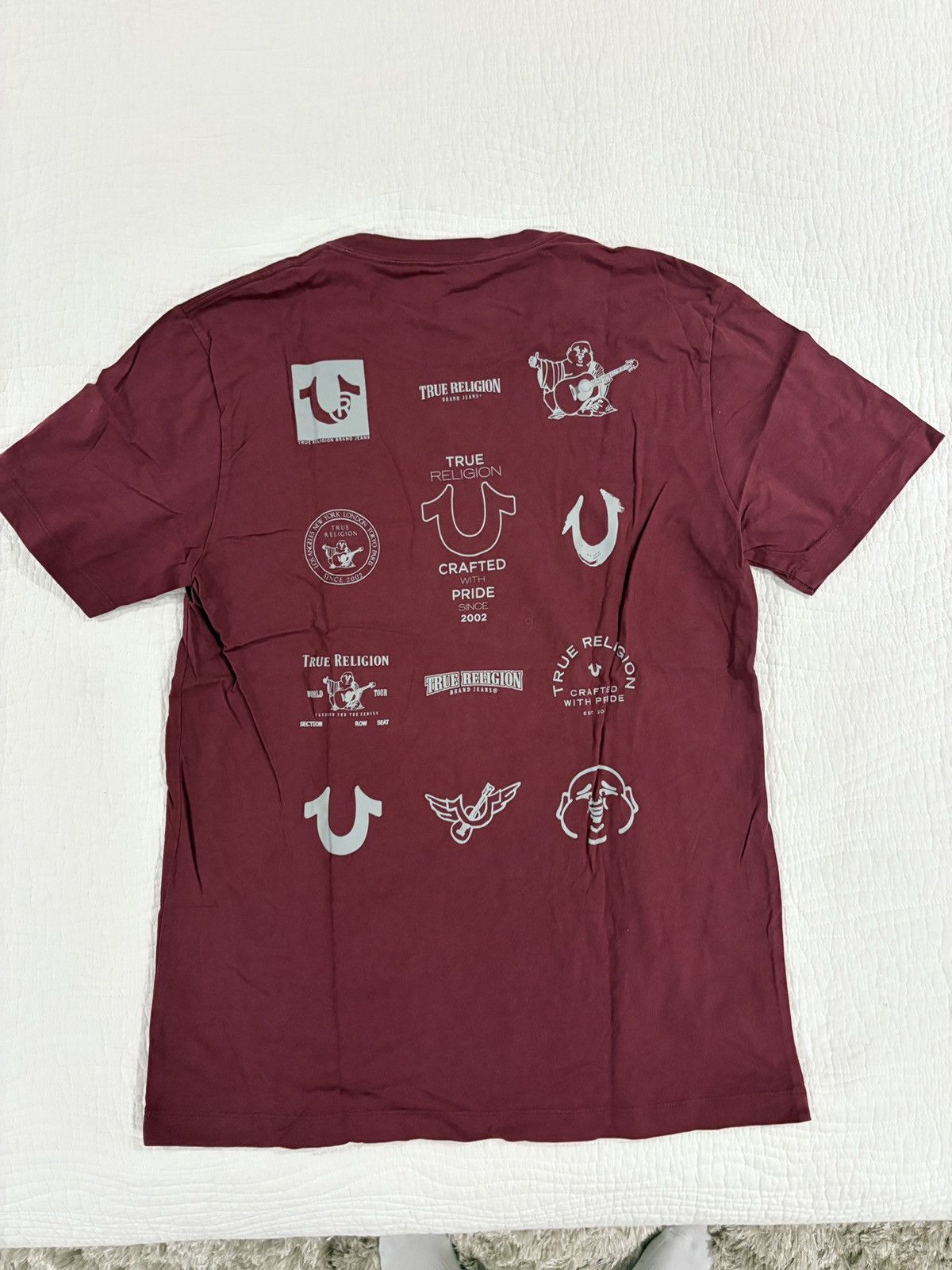 True Religion True Religion Burgundy Graphic Tee Size US M / EU 48-50 / 2 - 2 Thumbnail