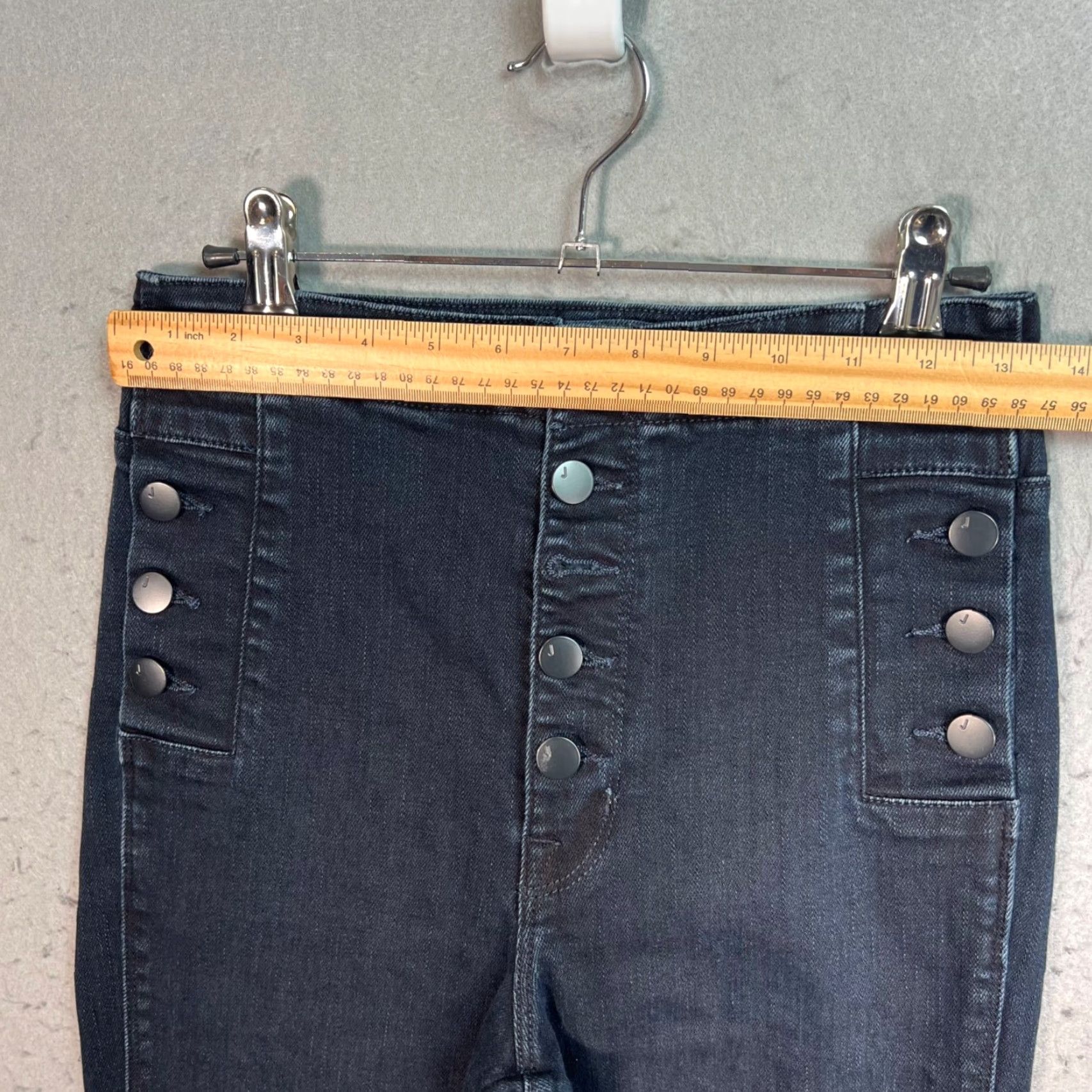 J Brand J Brand Jeans Skinny 27 Blue Natasha Sky High High Rise 5-Pocket Denim Cotton Polyurethane Womens Vintage No N/A Size 27" / US 4 / IT 40 - 7 Thumbnail