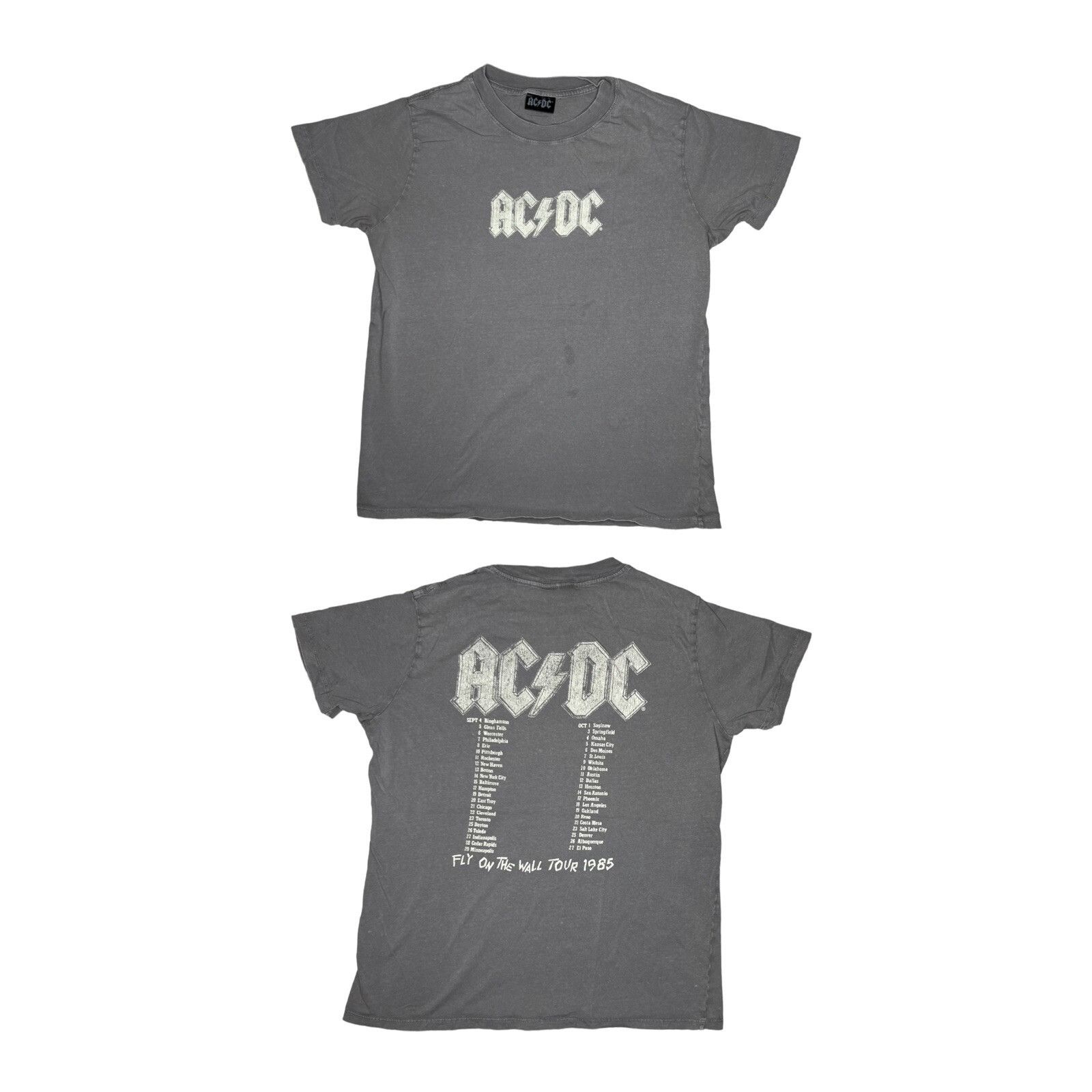 Cotton On AC/DC T-Shirt Women’s Large Fly On The Wall Tour 1985 Reprin Size L / US 10 / IT 46 - 1 Thumbnail
