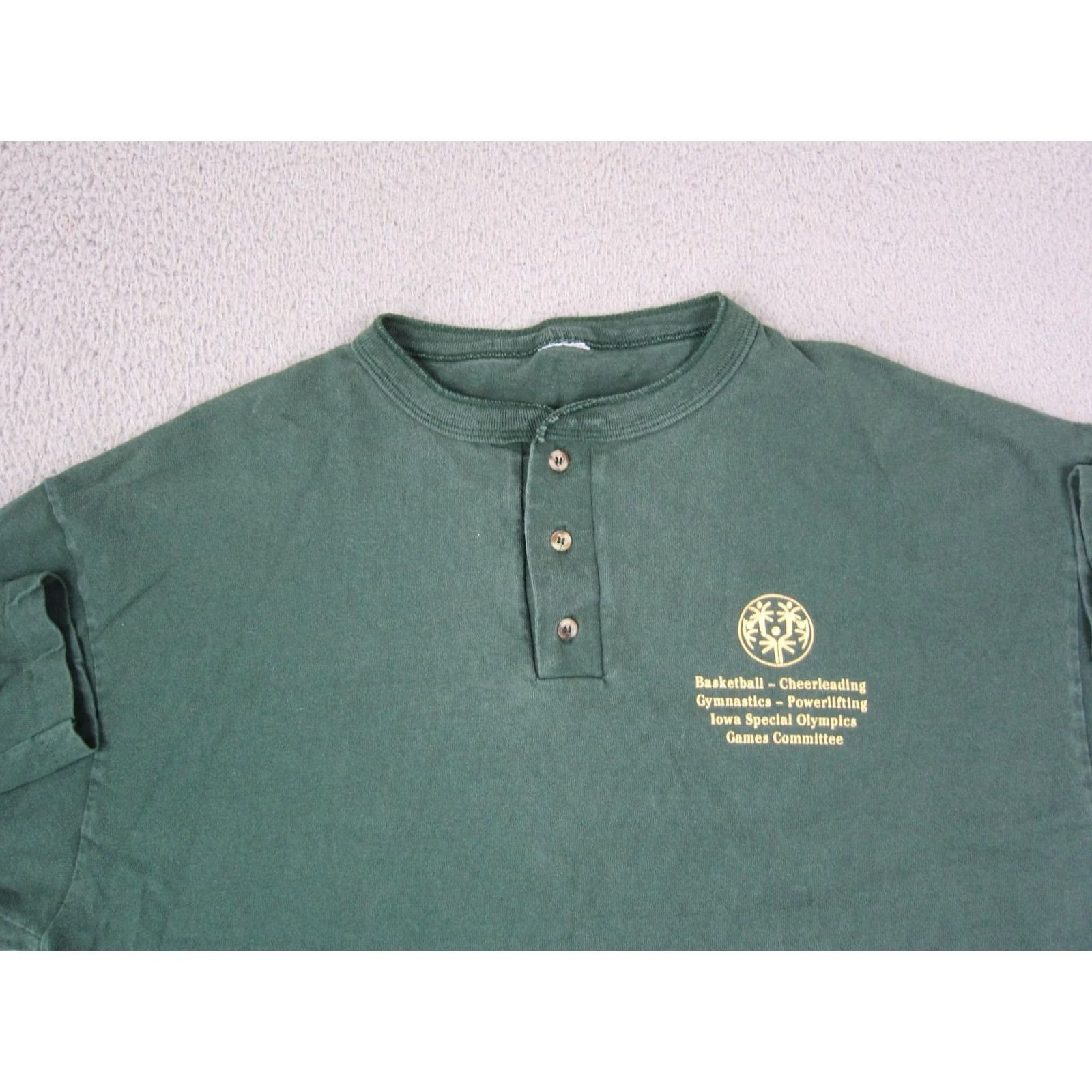 Vintage VINTAGE Special Olympics Iowa Shirt Adult XL Green Single Stitch Size US XL / EU 56 / 4 - 2 Thumbnail