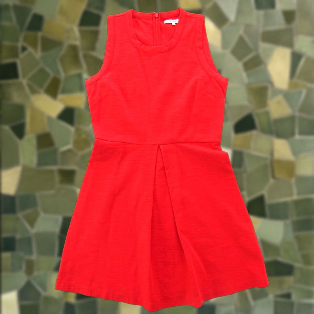 Madewell VINTAGE Madewell Red Cotton Stretch Sleeveless Sheath Tank Dress Women Small Size S / US 4 / IT 40 - 1 Thumbnail