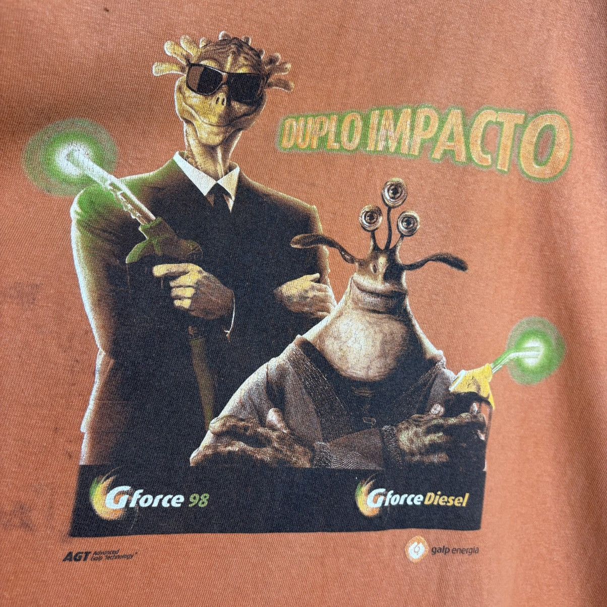 Vintage Vintage 90s Gforce Diesel Men In Black Distressed Movie Tee Size US M / EU 48-50 / 2 - 3 Thumbnail