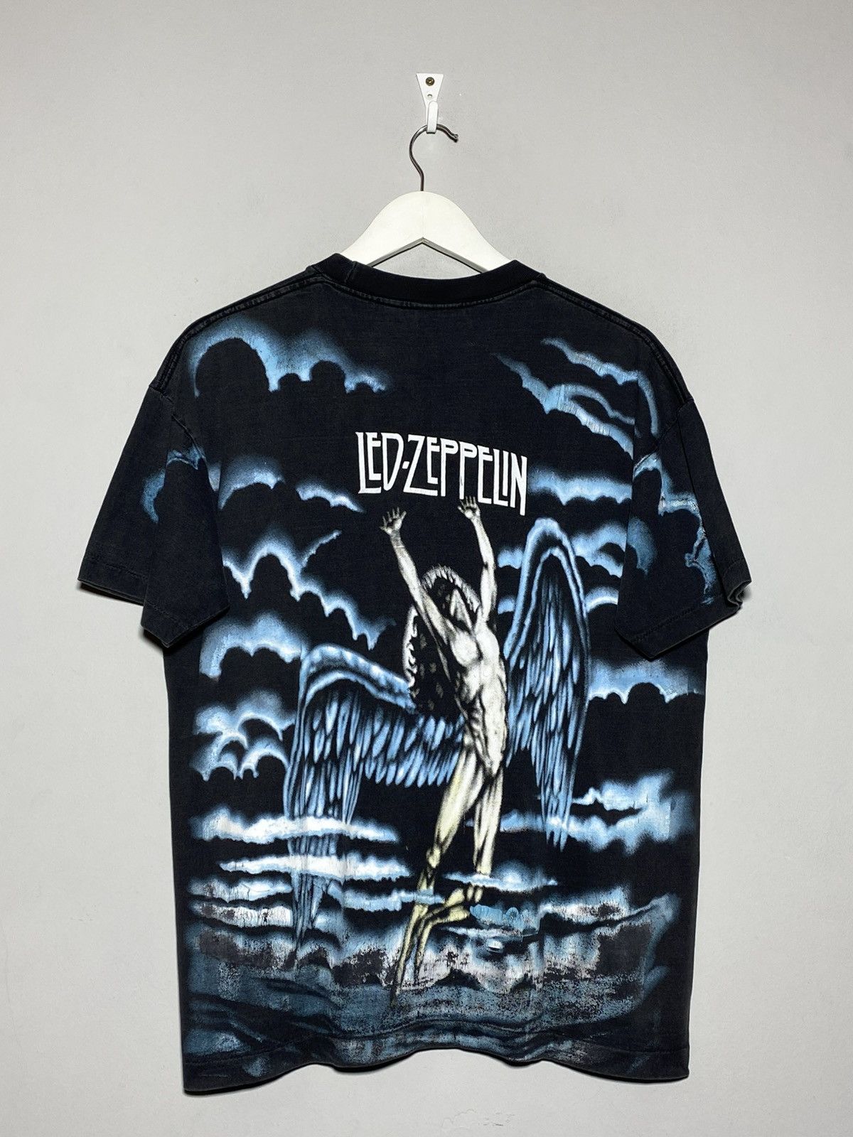 Led Zeppelin Led Zeppelin AOP All Over Print Icarus Vintage 90s T-shirt Size US M / EU 48-50 / 2 - 2 Thumbnail