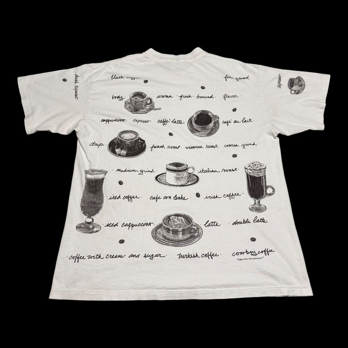 Vintage Vintage 1994 Coffee Espresso AOP Stained Shirt Men's XL Size US XL / EU 56 / 4 - 5 Thumbnail