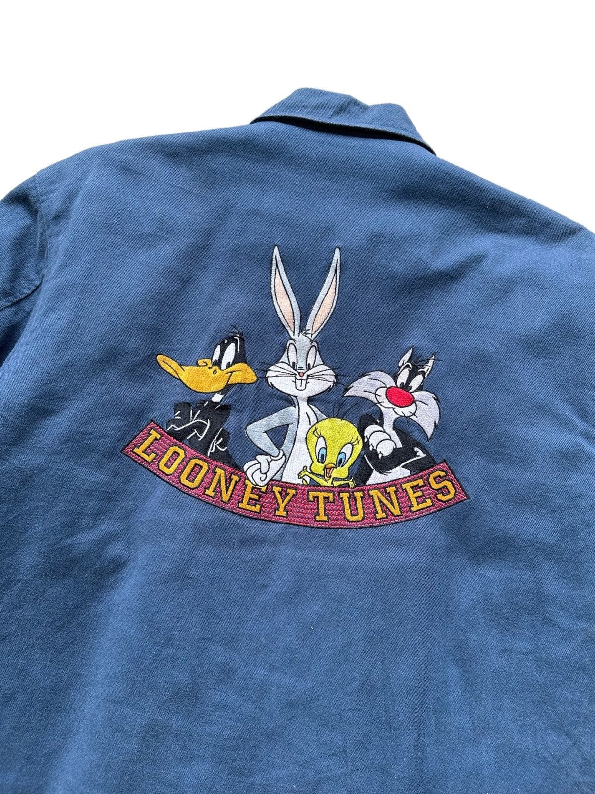 Warner Bros Vintage 1993 Looney Tunes Coach Jacket Size US M / EU 48-50 / 2 - 11 Thumbnail