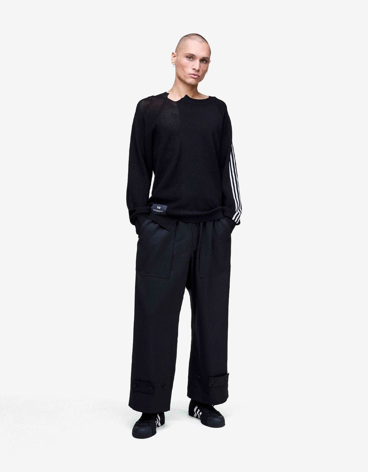 Y-3 Y-3 Black Logo Knit Sweater Size US L / EU 52-54 / 3 - 4 Thumbnail