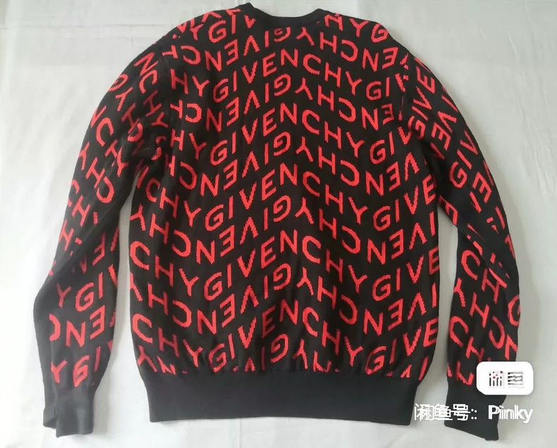 Givenchy Givenchy All-over Logo Knitted Sweater Size US L / EU 52-54 / 3 - 6 Thumbnail