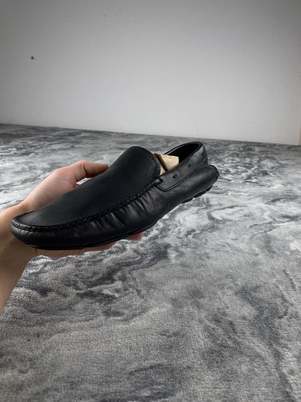 Prada Vintage Prada Leather Loafers Men Size 7 Black Size US 7 / EU 40 - 8 Thumbnail