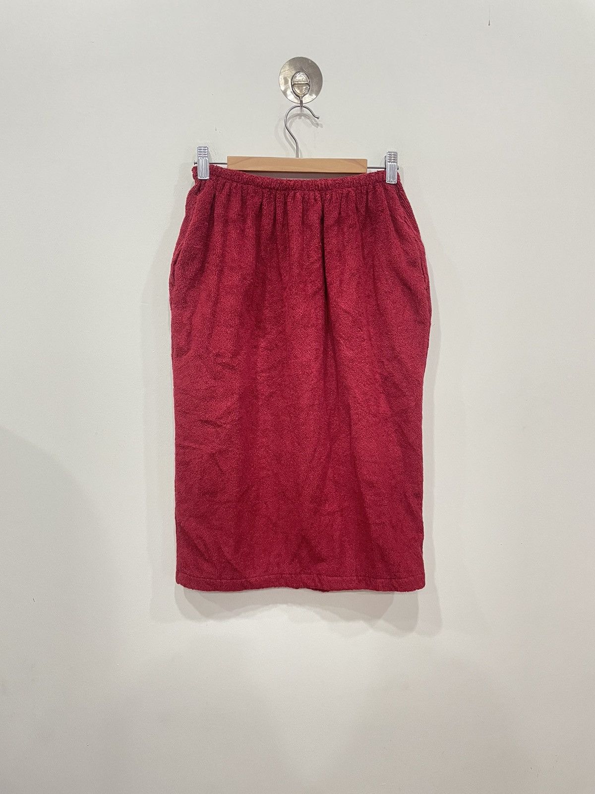 Norma Kamali × Vintage Norma Kamali Towel Fabric Wrap Skirt Size 27" / US 4 / IT 40 - 2 Thumbnail