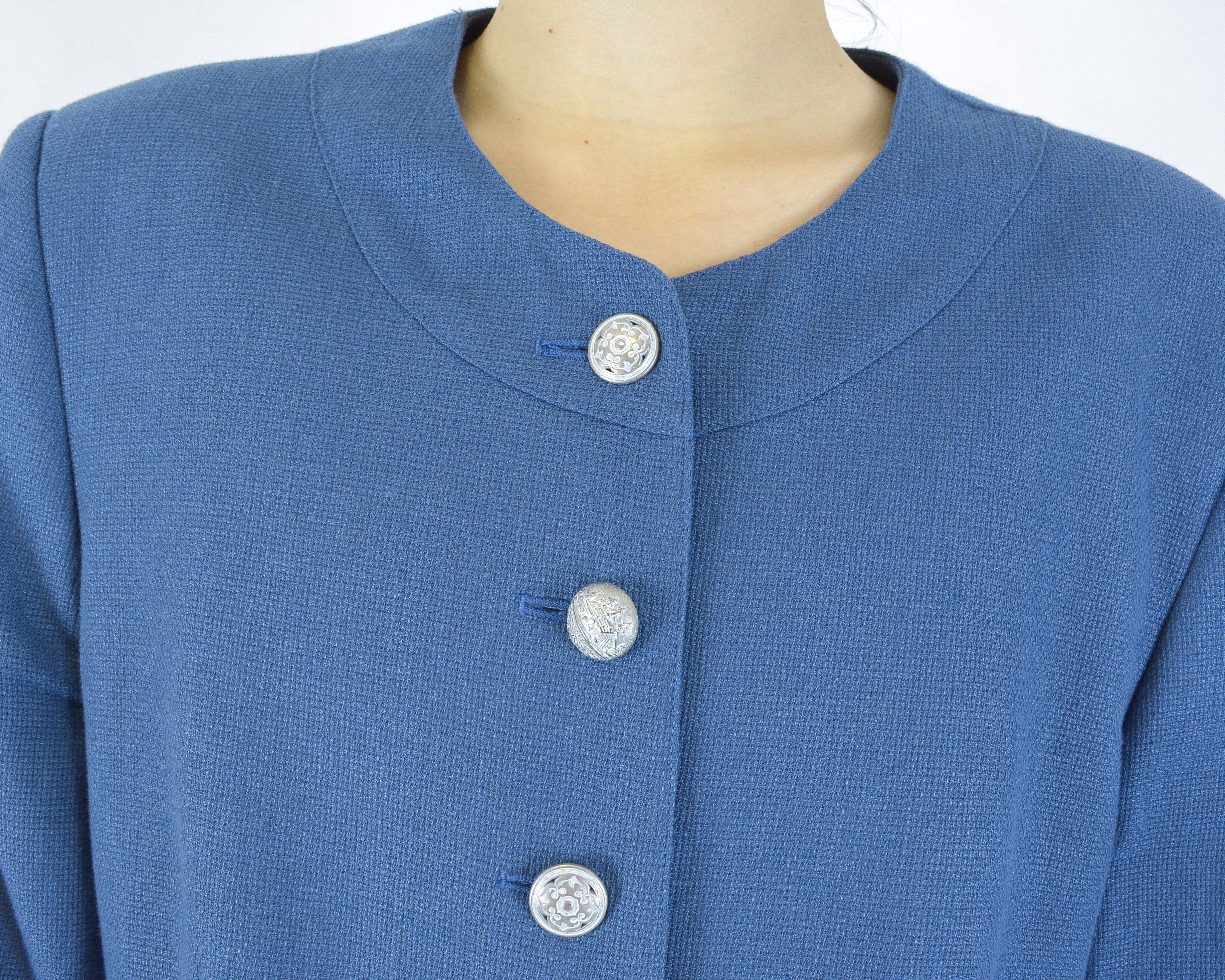Julius × Vintage Julius Lang L Wool Blazer Jacket Coat Padded Shoulders Size L / US 10 / IT 46 - 6 Thumbnail