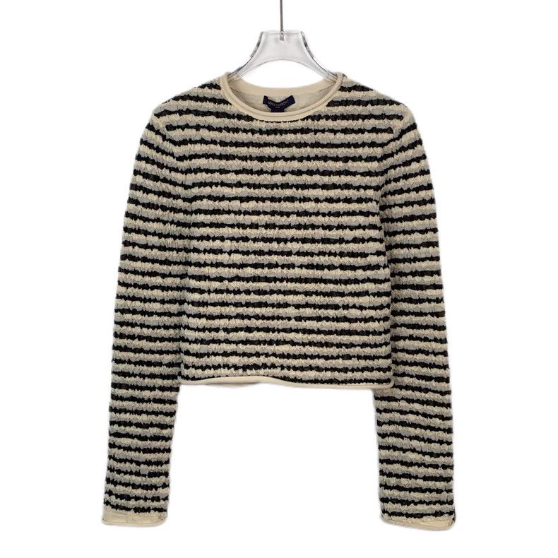 Louis Vuitton Louis Vuitton Color-block pleated striped crewneck long-sl Size S / US 4 / IT 40 - 1 Thumbnail
