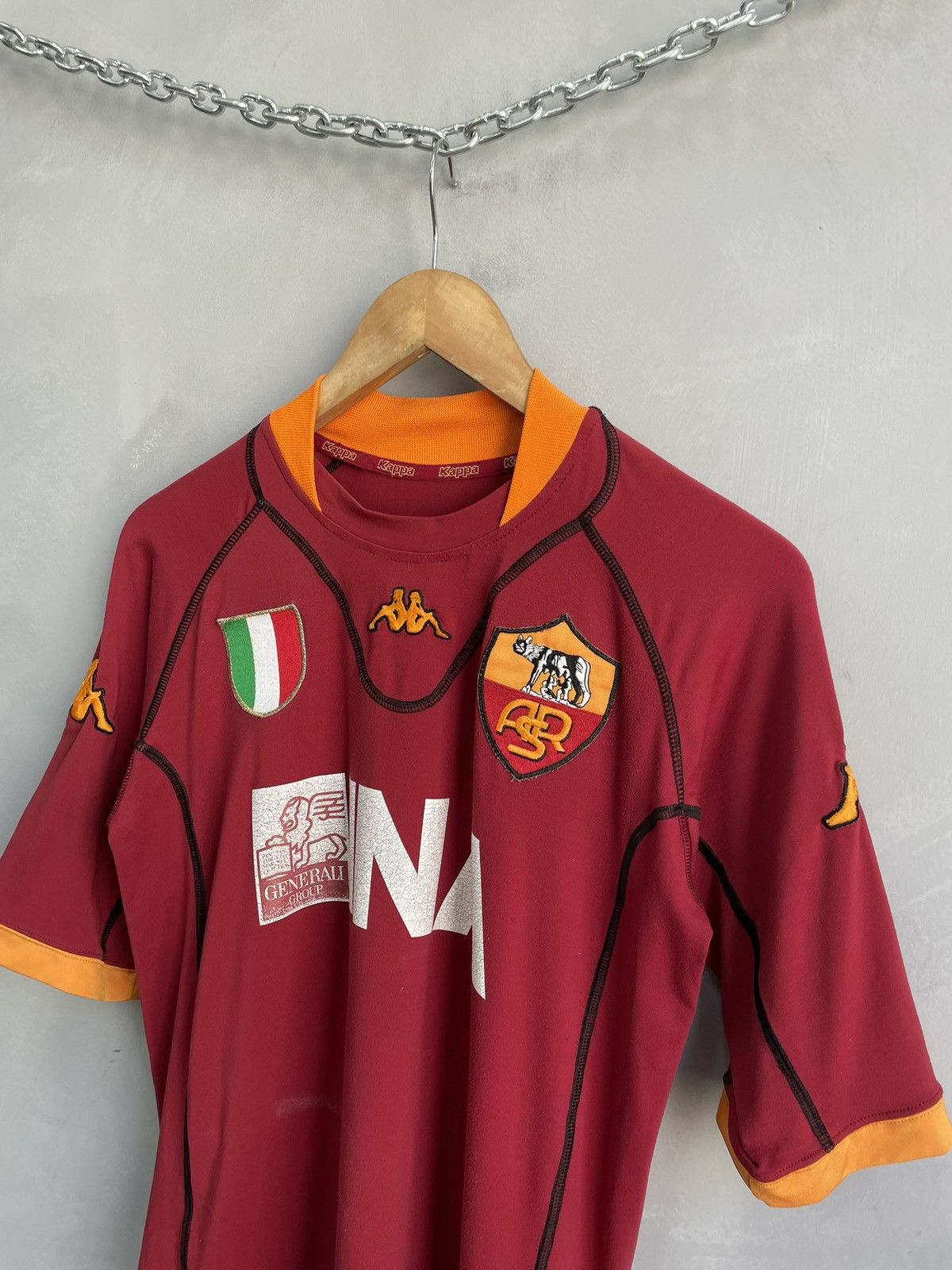 Kappa Ac Roma soccer jersey y2k blokecore hype Size US M / EU 48-50 / 2 - 3 Thumbnail