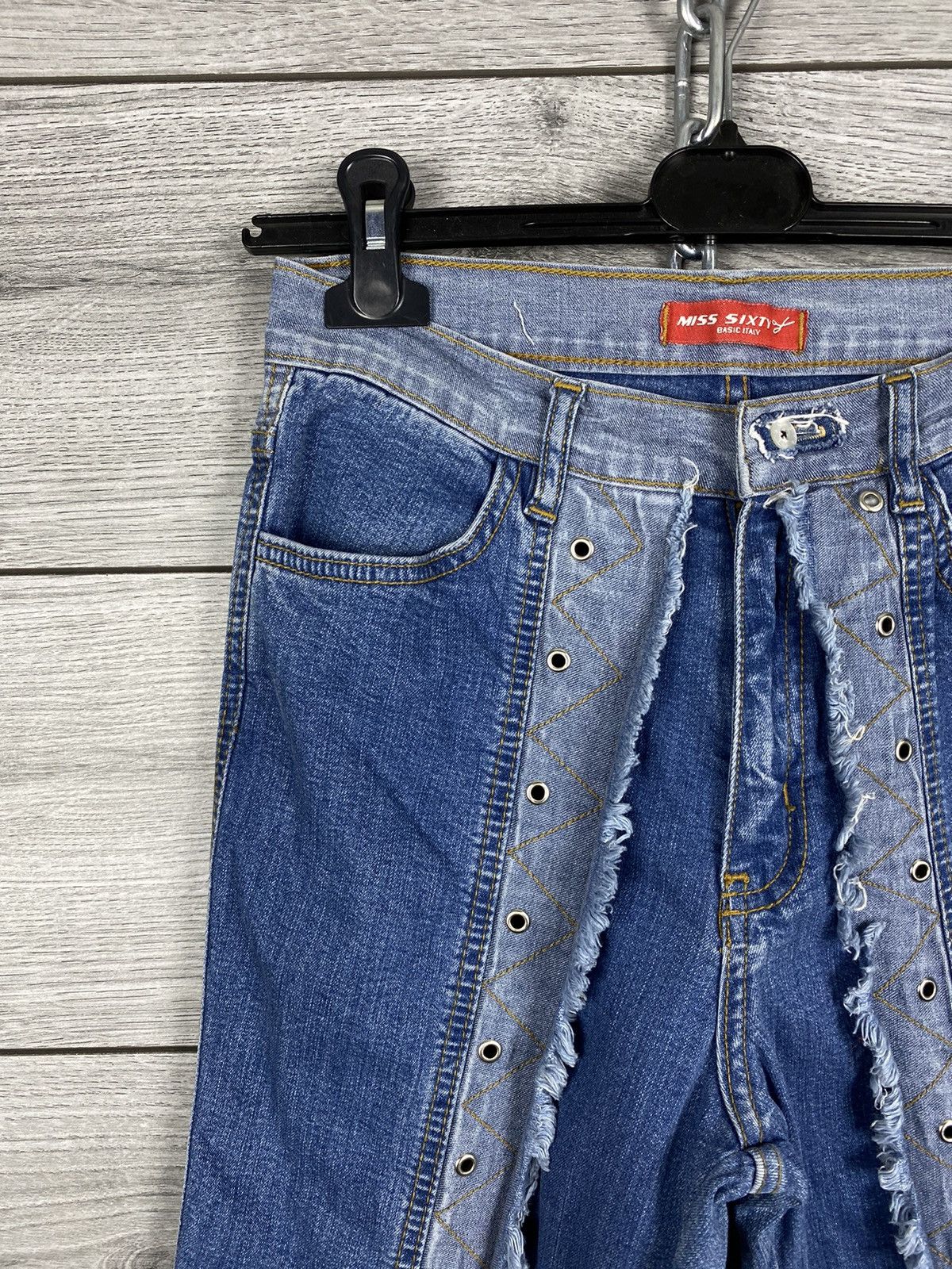 Miss Sixty Womans Miss Sixty Avant Garde Y2K Flared Jeans Size 29" - 3 Thumbnail