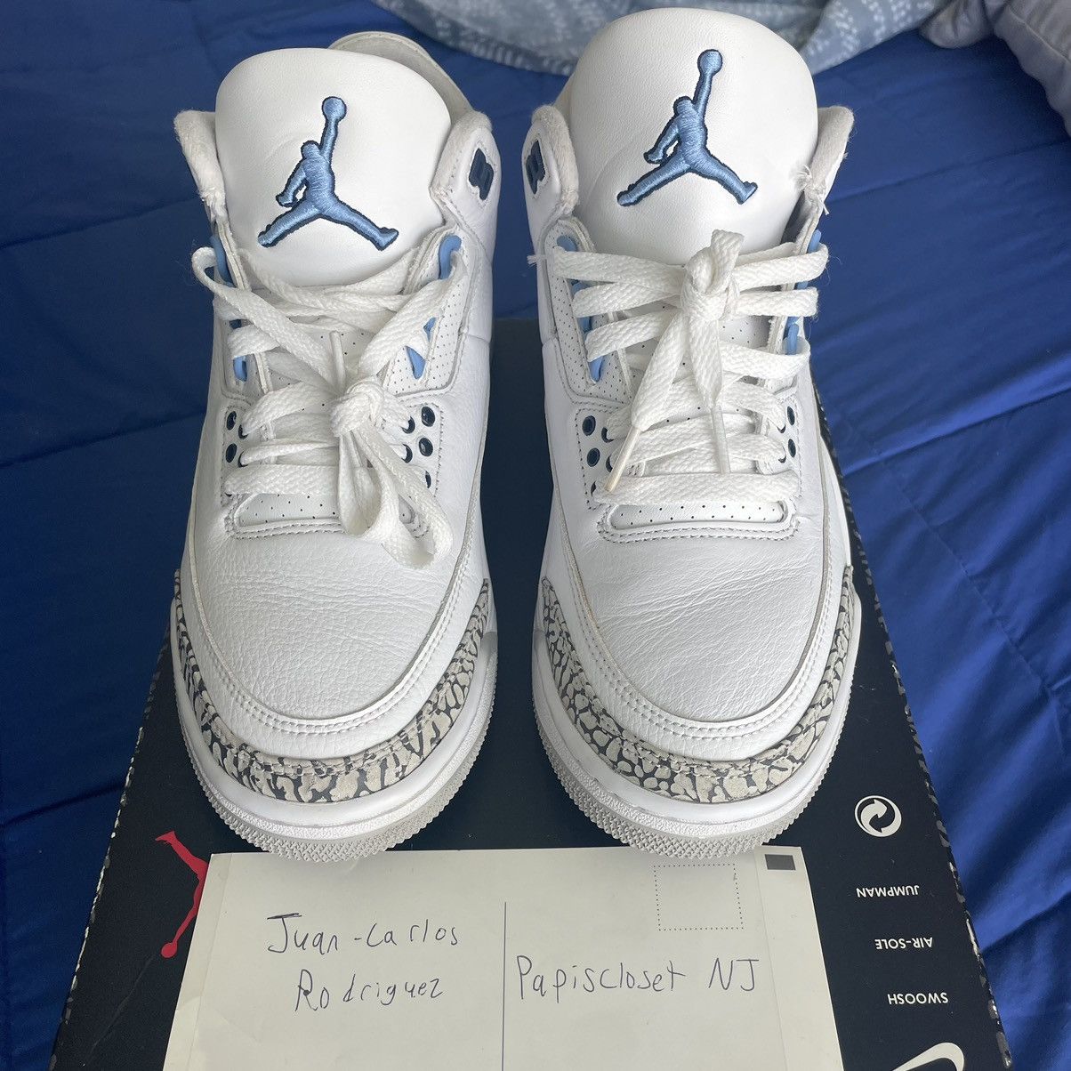 Jordan Brand Nike Air Jordan 3 Retro UNC Size US 8 / EU 41 - 3 Thumbnail