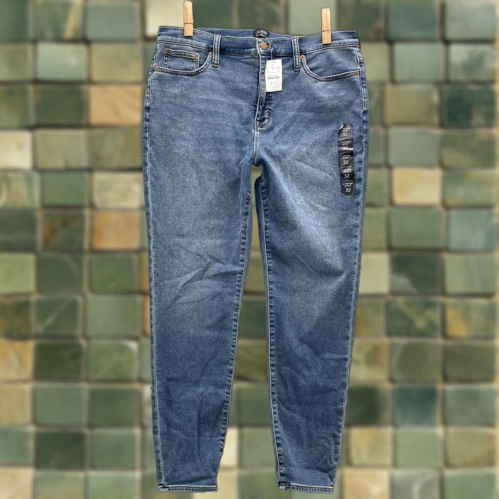 J.Crew VINTAGE J.Crew Jeans Womens 32 Mid Rise Skinny Denim Y2K Chic Academia Indie Preppy 90s Mens? Size 24" / US 00 / IT 34 - 1 Thumbnail