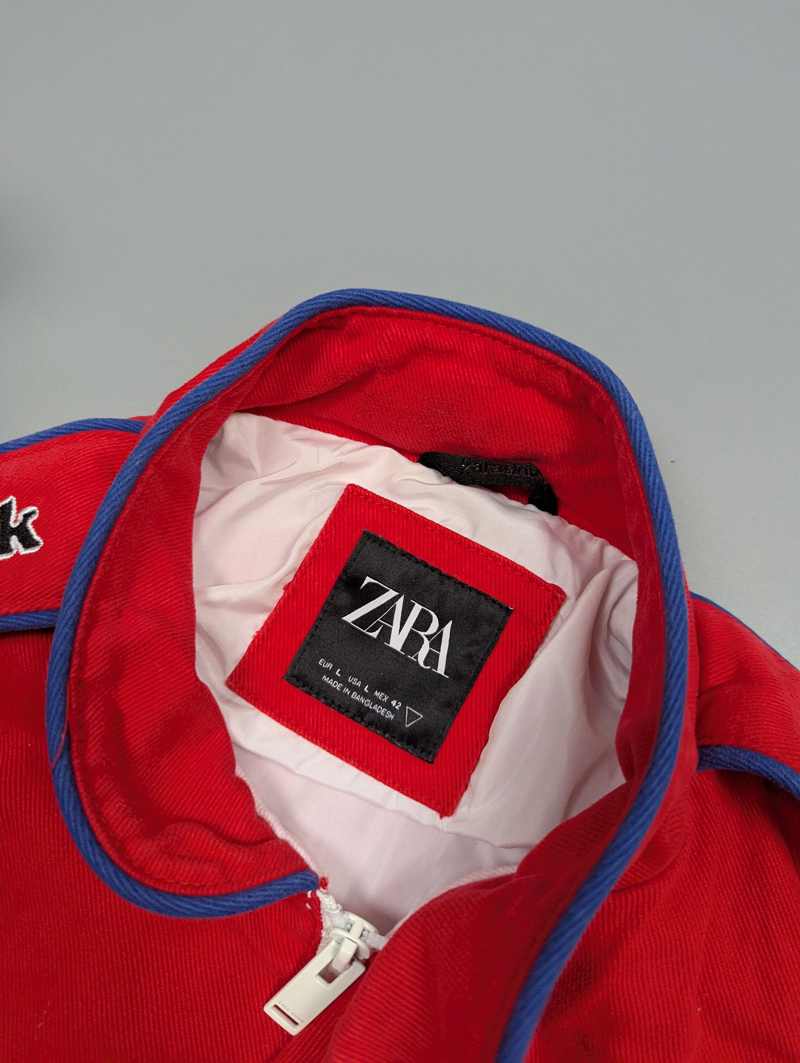 Zara Vintage Zara Racing F1 Nascar Jacket Retro Cotton Bomber Size US L / EU 52-54 / 3 - 9 Thumbnail