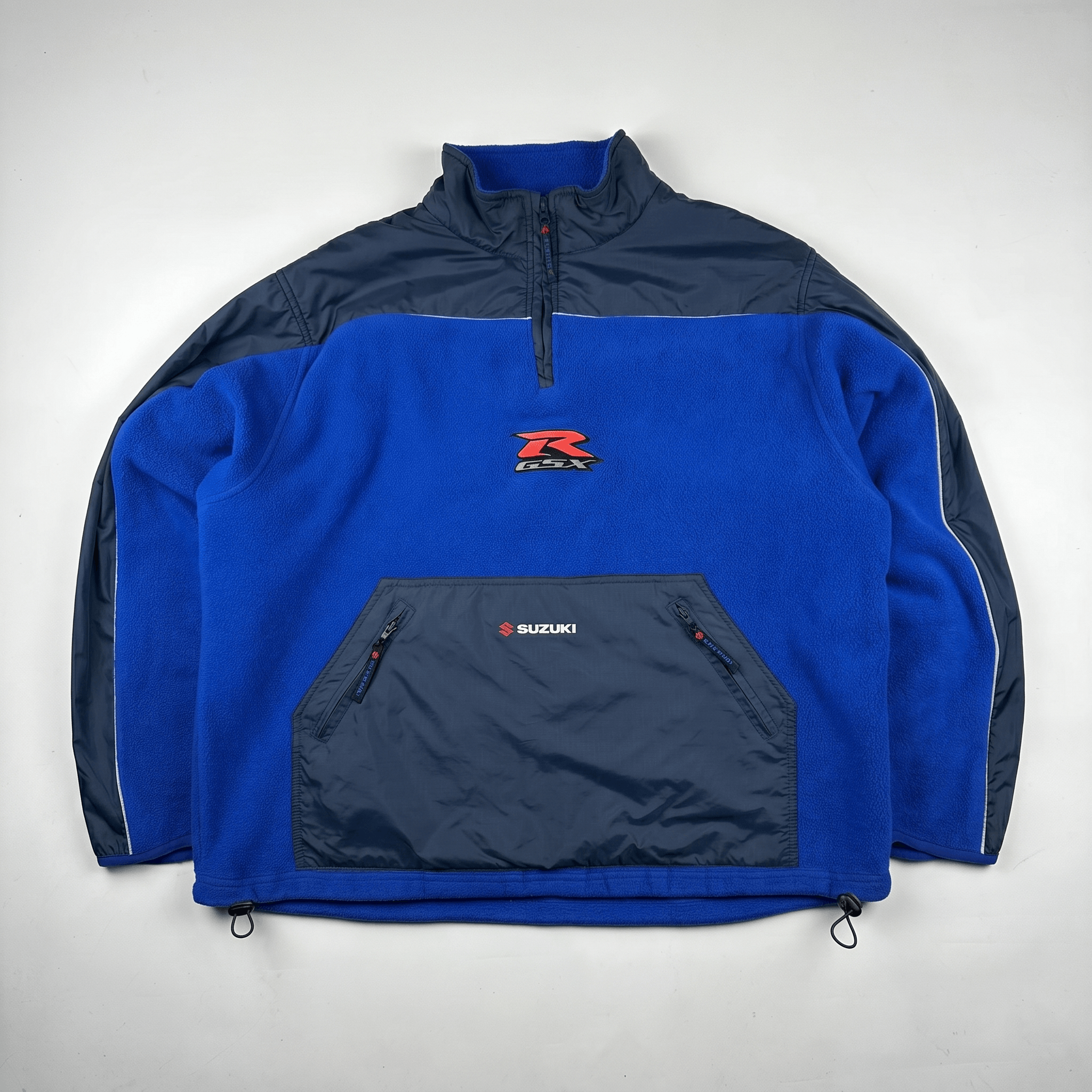 Vintage Vintage Suzuki GSX-R Racing Fleece Half-Zip Pullover Jacket Size US M / EU 48-50 / 2 - 1 Thumbnail