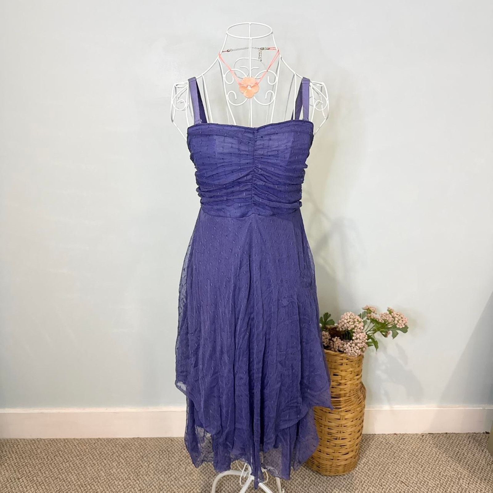 Free People Gorgeous vintage free people purple sleeveless fairy dress Size S / US 4 / IT 40 - 2 Thumbnail