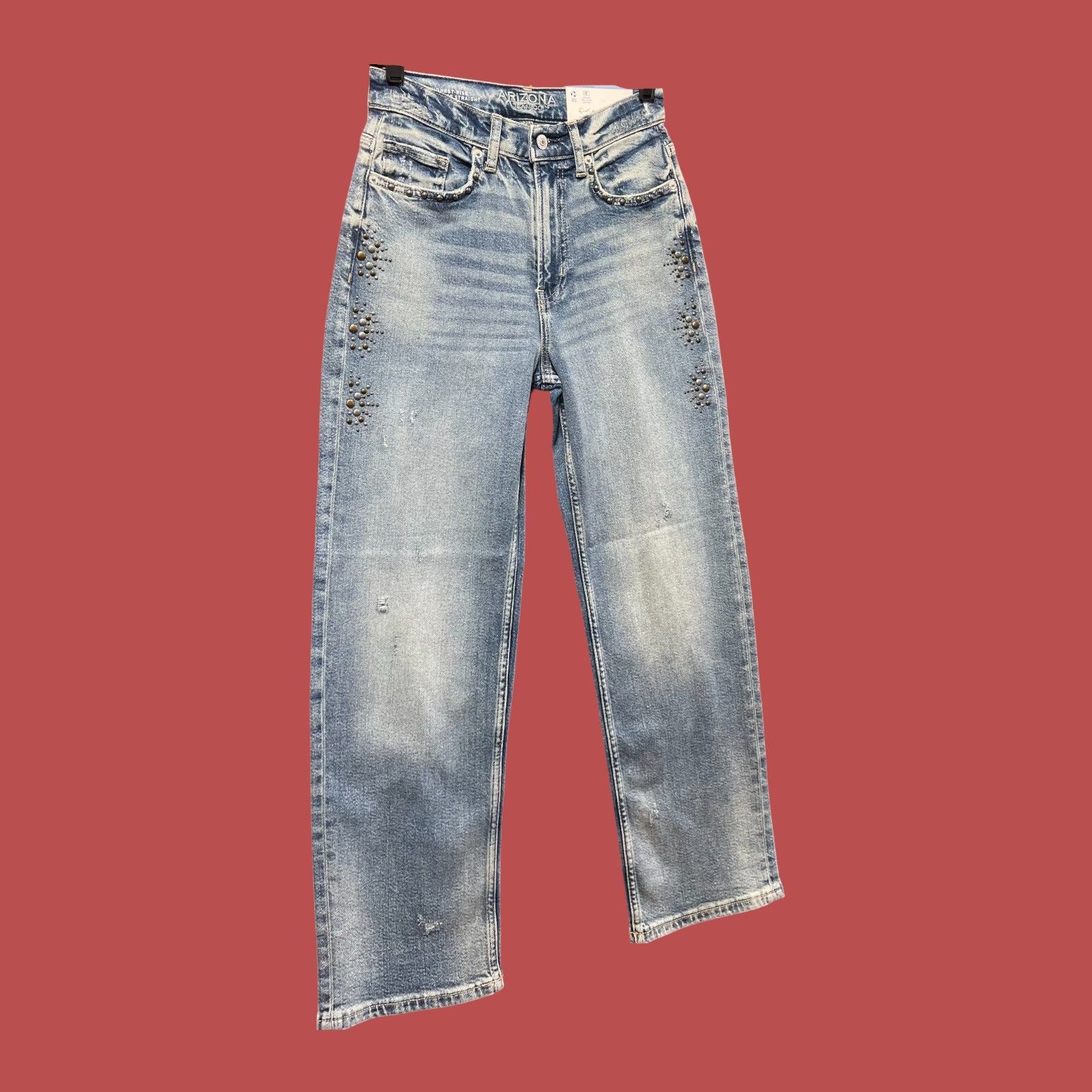 Arizona Jean Co. Arizona - Women's Vintage Straight Jeans - High Rise-Slim Fi Size 26" / US 2 / IT 38 - 13 Thumbnail