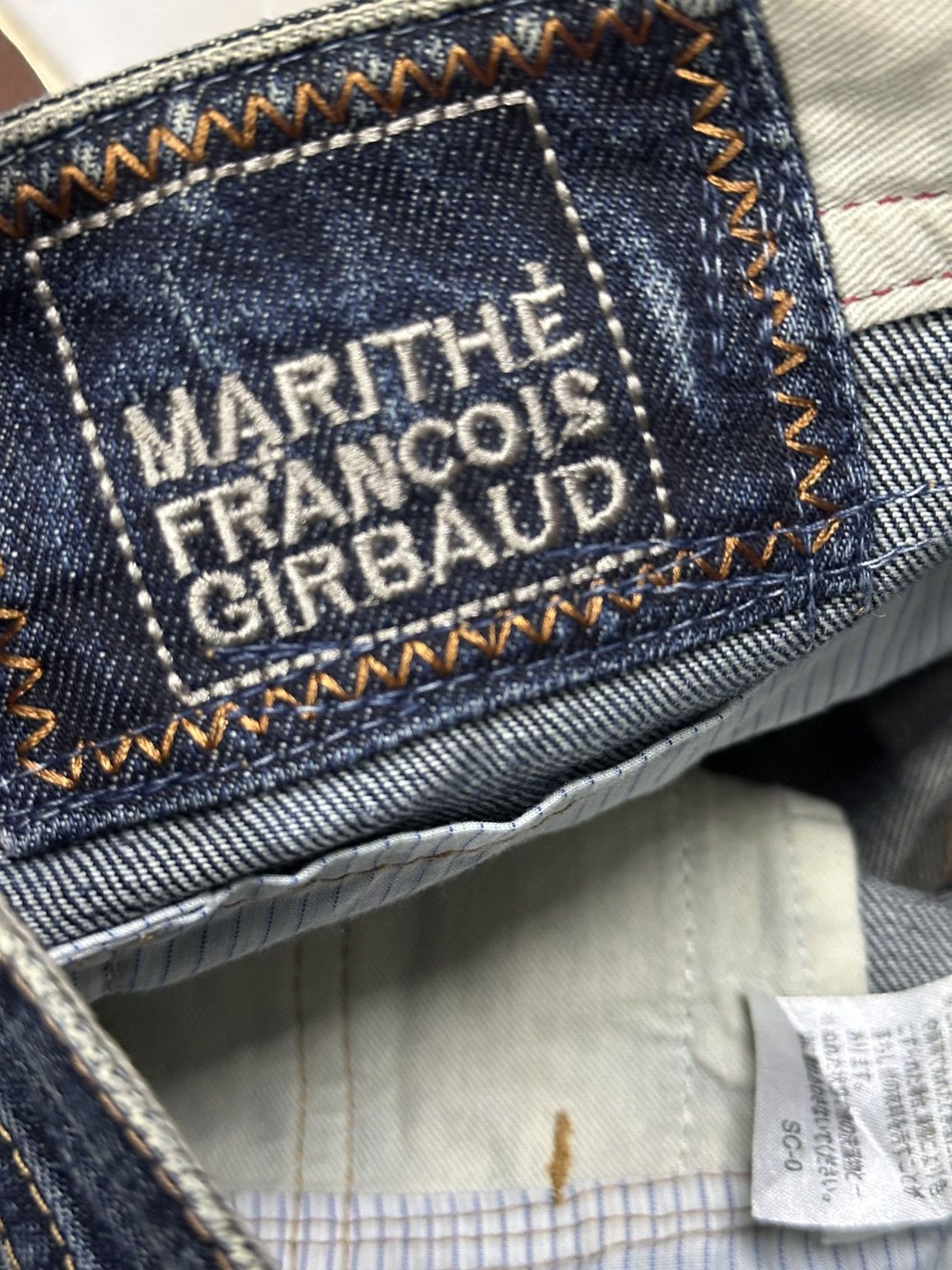 Marithe + Francois Girbaud Flare Marithe Francois Girbaud Distress Denim. Size US 32 / EU 48 - 5 Thumbnail