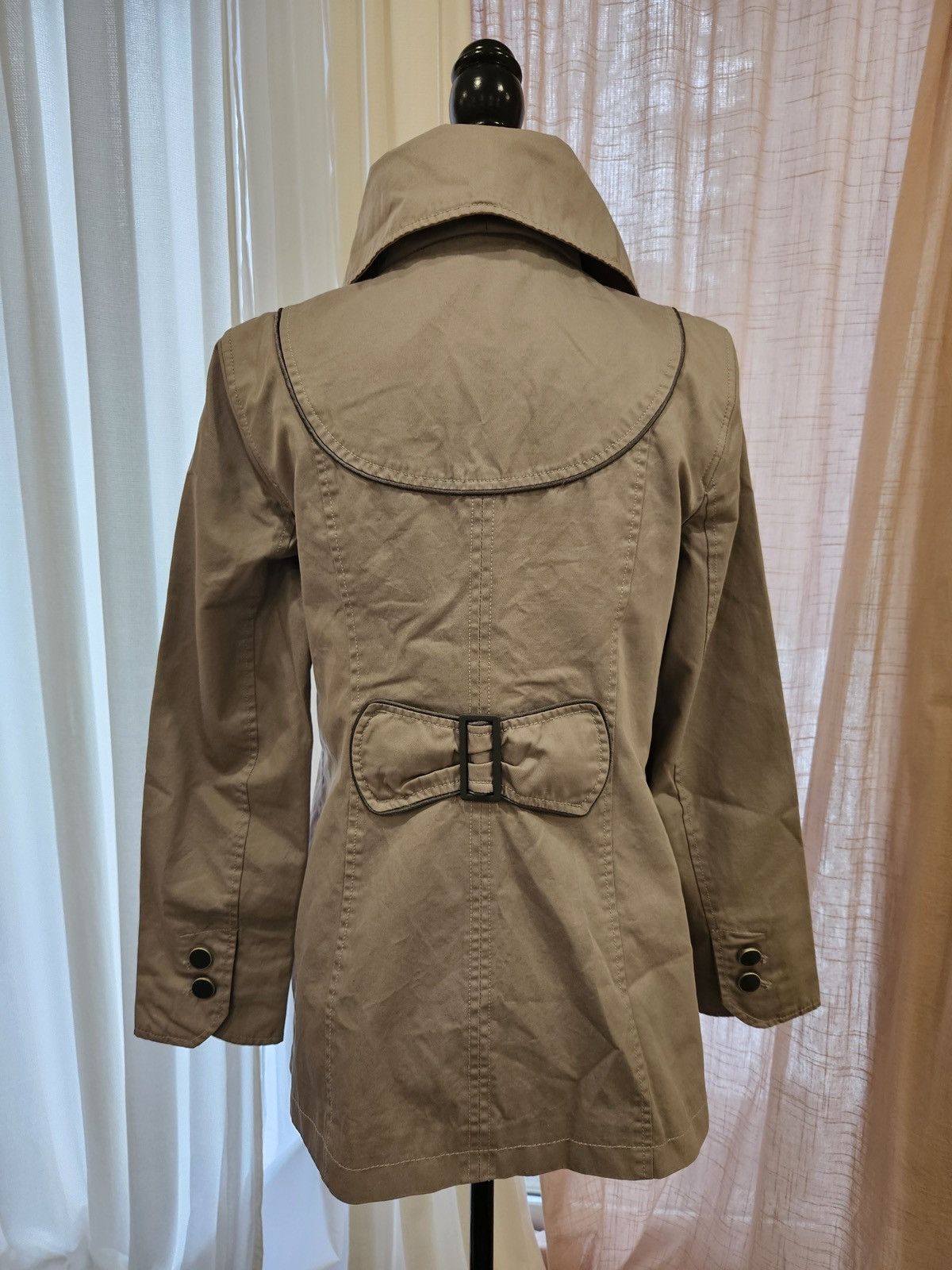 Designer × Soia & Kyo × Vintage SOIA & KYO Gray Adjustable Large Lapels Coat Size L / US 10 / IT 46 - 7 Thumbnail